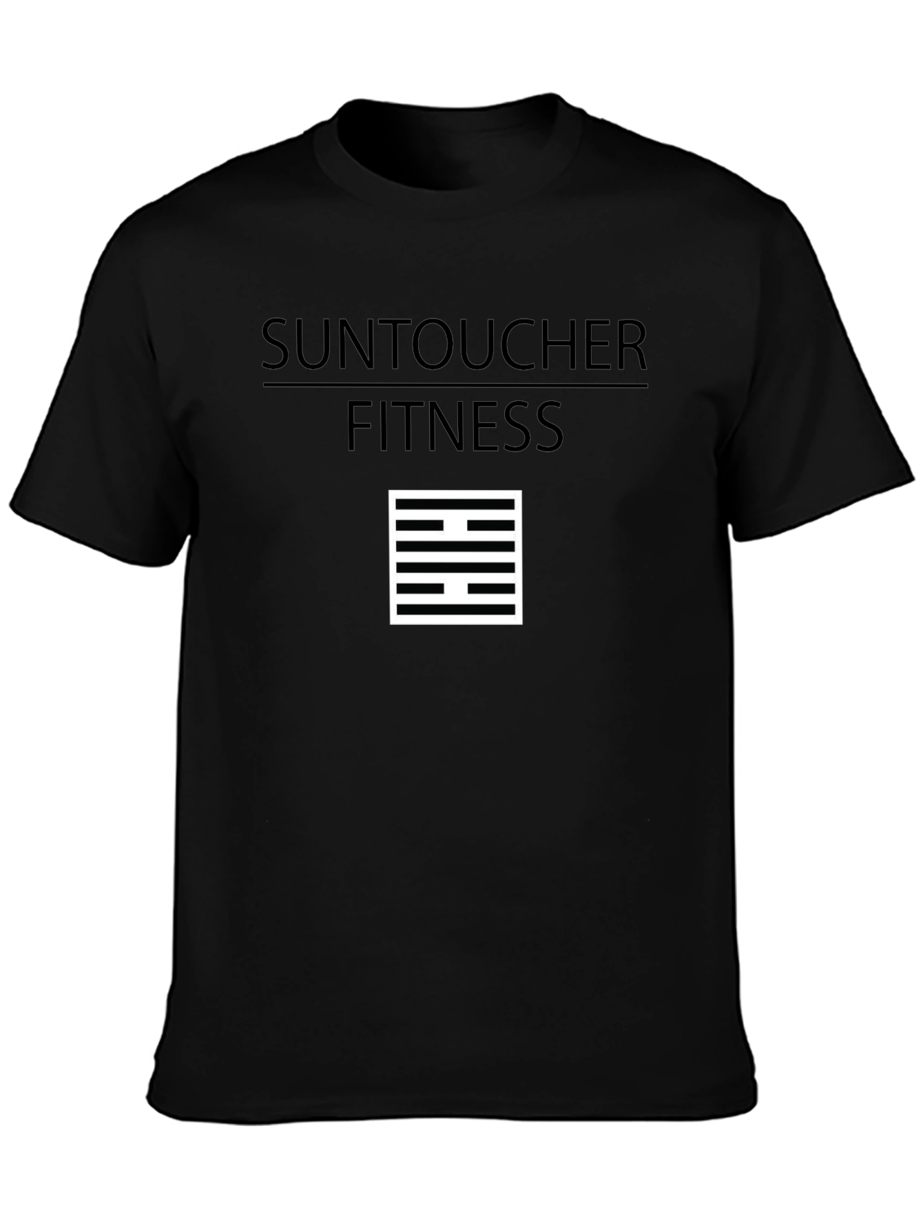 SunToucher Fitness Black Graphic T-Shirt