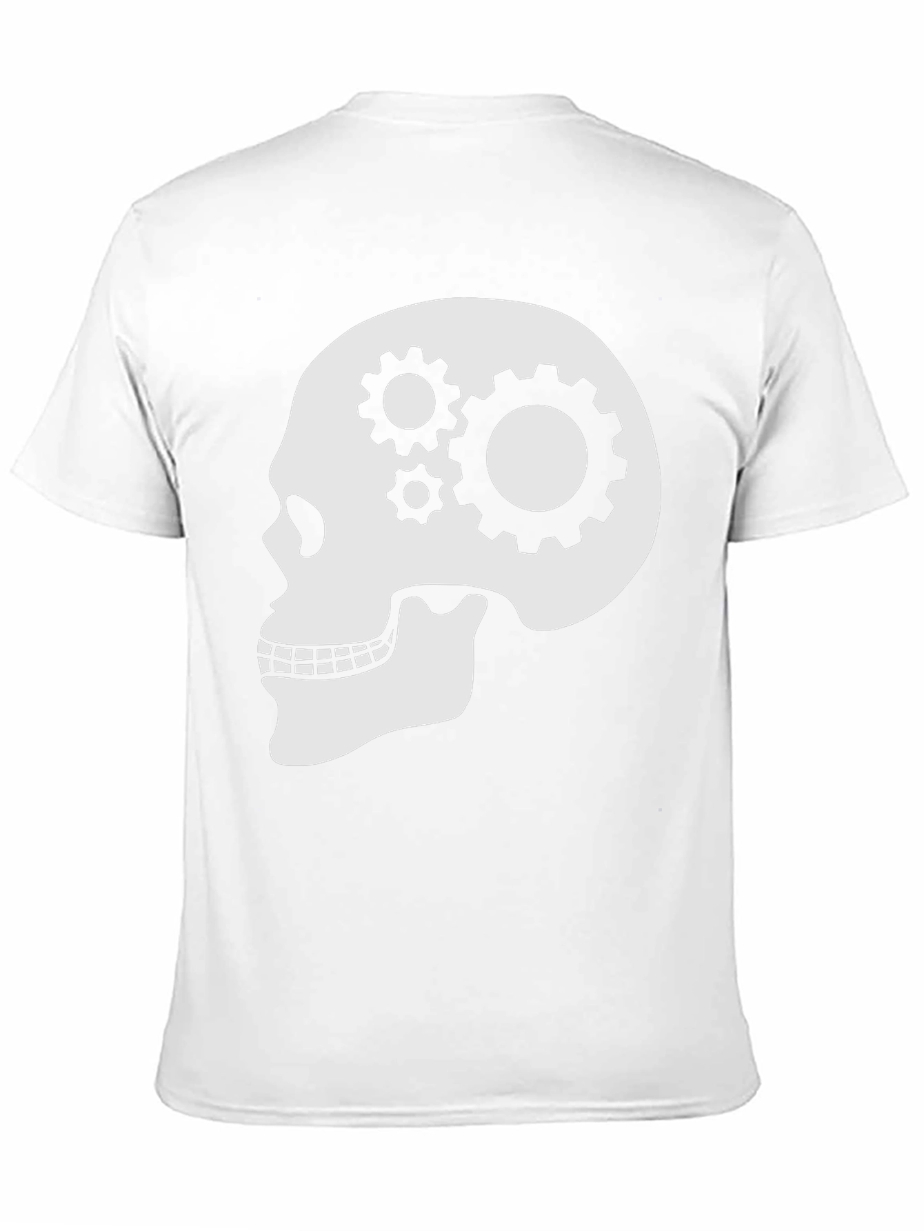 Gearhead Skull Graphic T-Shirt - Black Cotton Tee