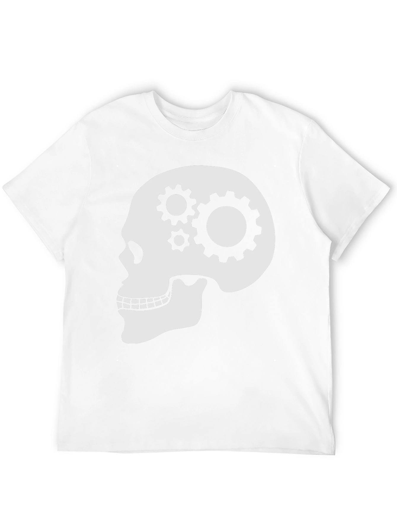 Gearhead Skull Graphic T-Shirt - Black Cotton Tee