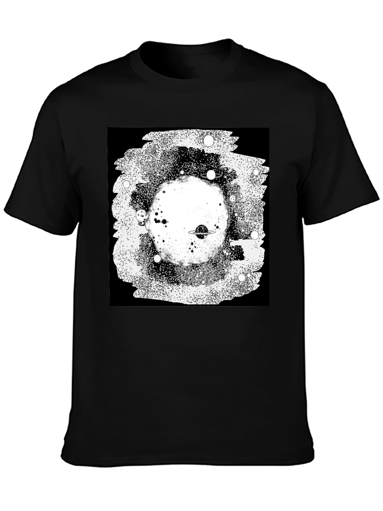 Cosmic Black T-Shirt - Galaxy Design