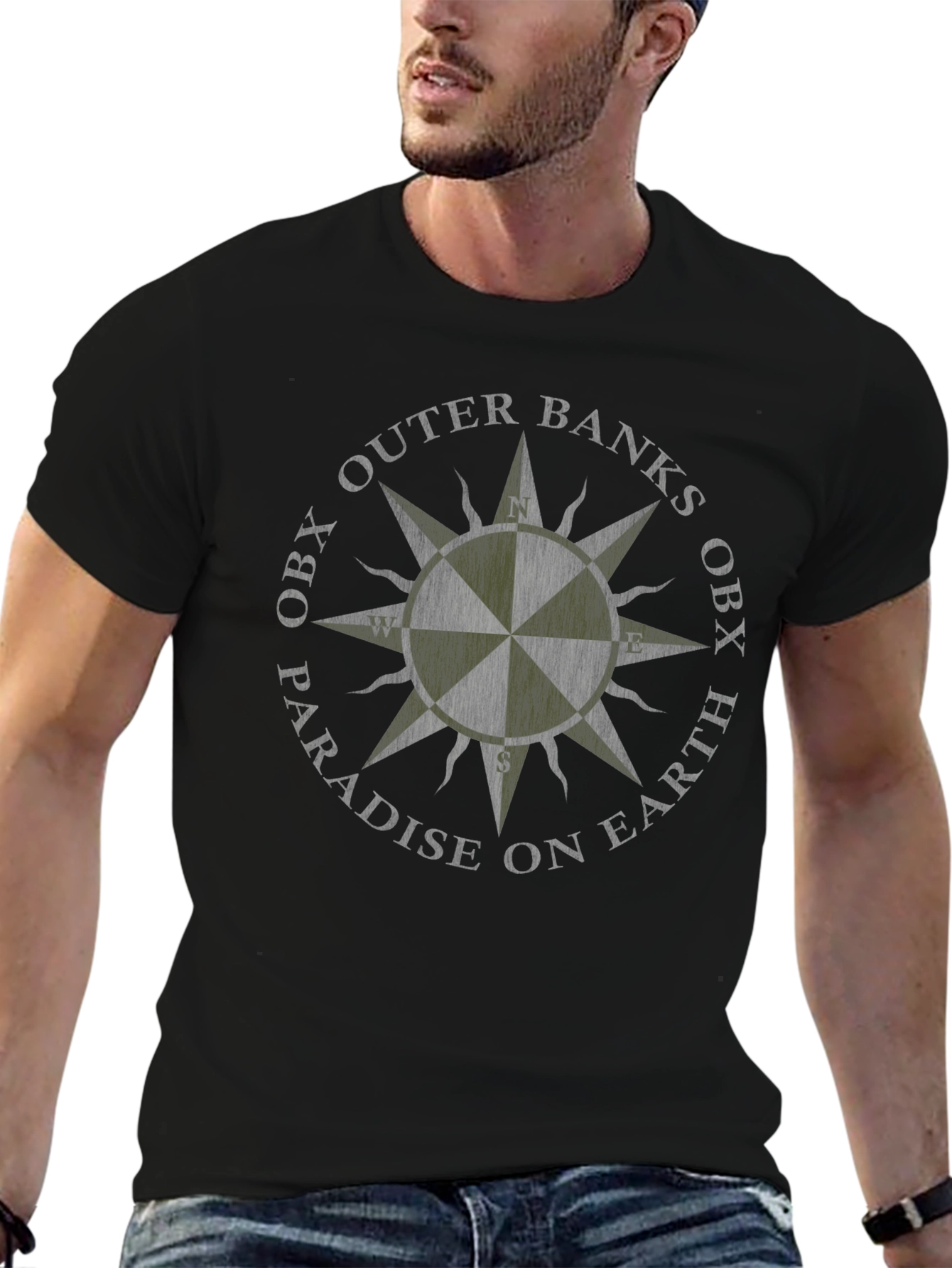 Outer Banks OBX Compass Graphic Tee