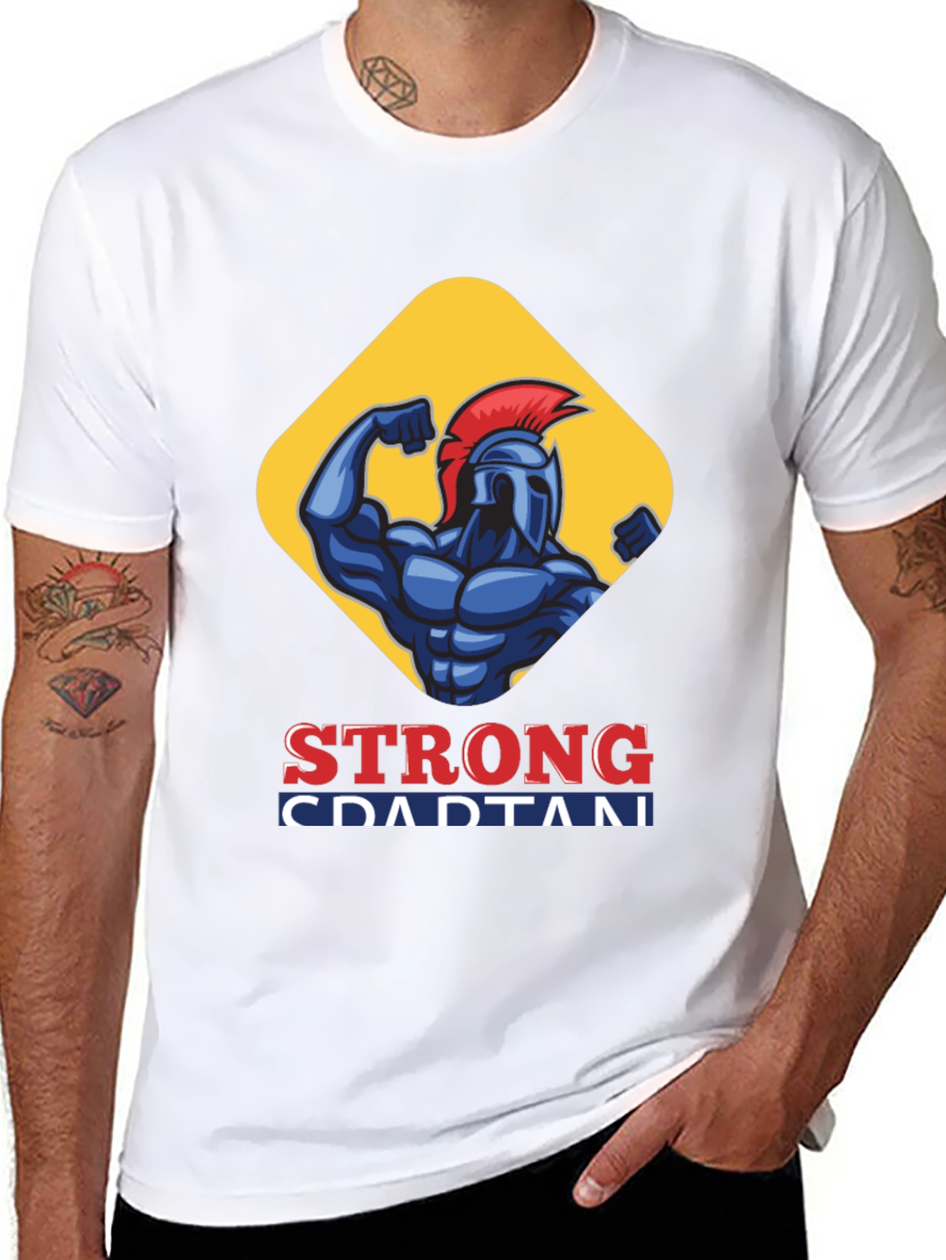 Strong Spartan T-Shirt - Gym Fitness Apparel