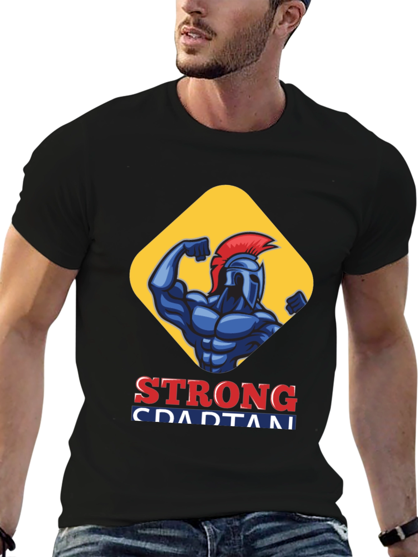 Strong Spartan T-Shirt - Gym Fitness Apparel