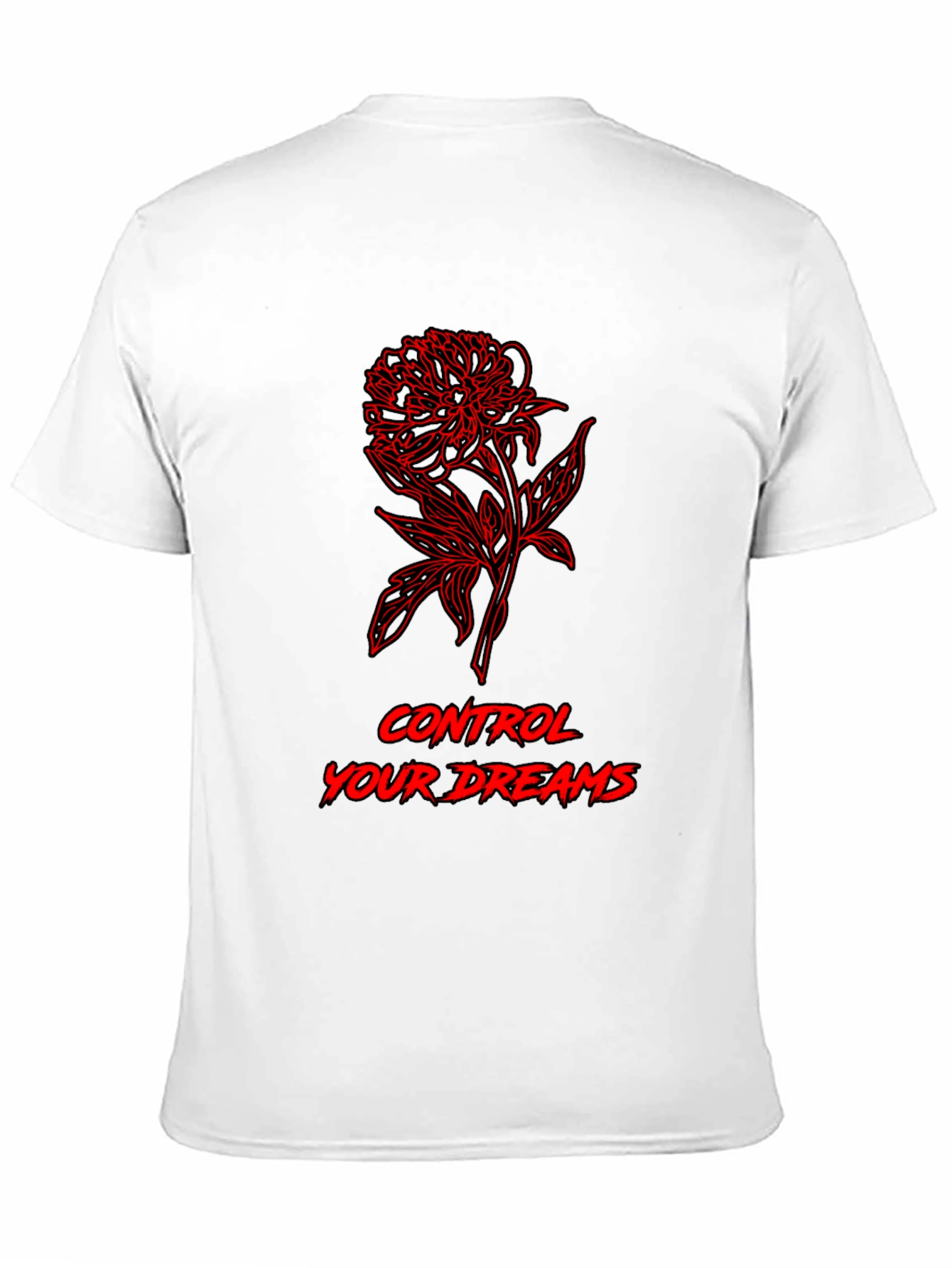 Floral Dream Control Graphic Tee - Black
