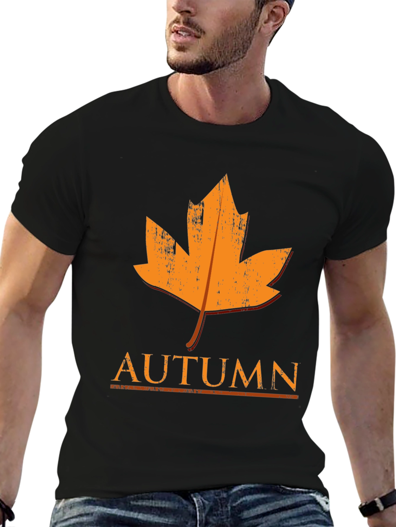 Autumn Leaf Graphic T-Shirt - Fall Season Tee
