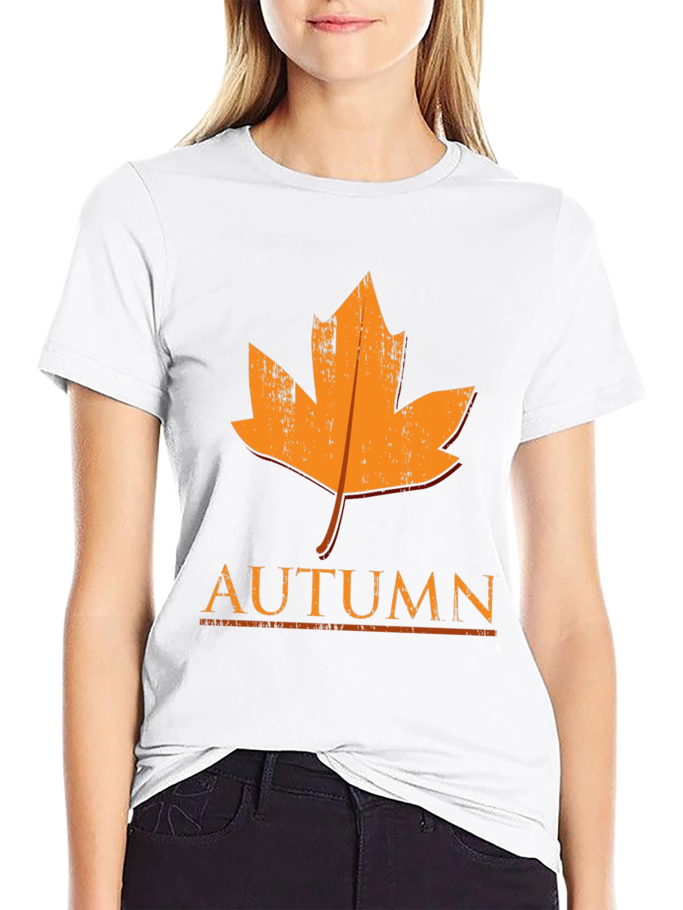 Autumn Leaf Graphic T-Shirt - Fall Season Tee