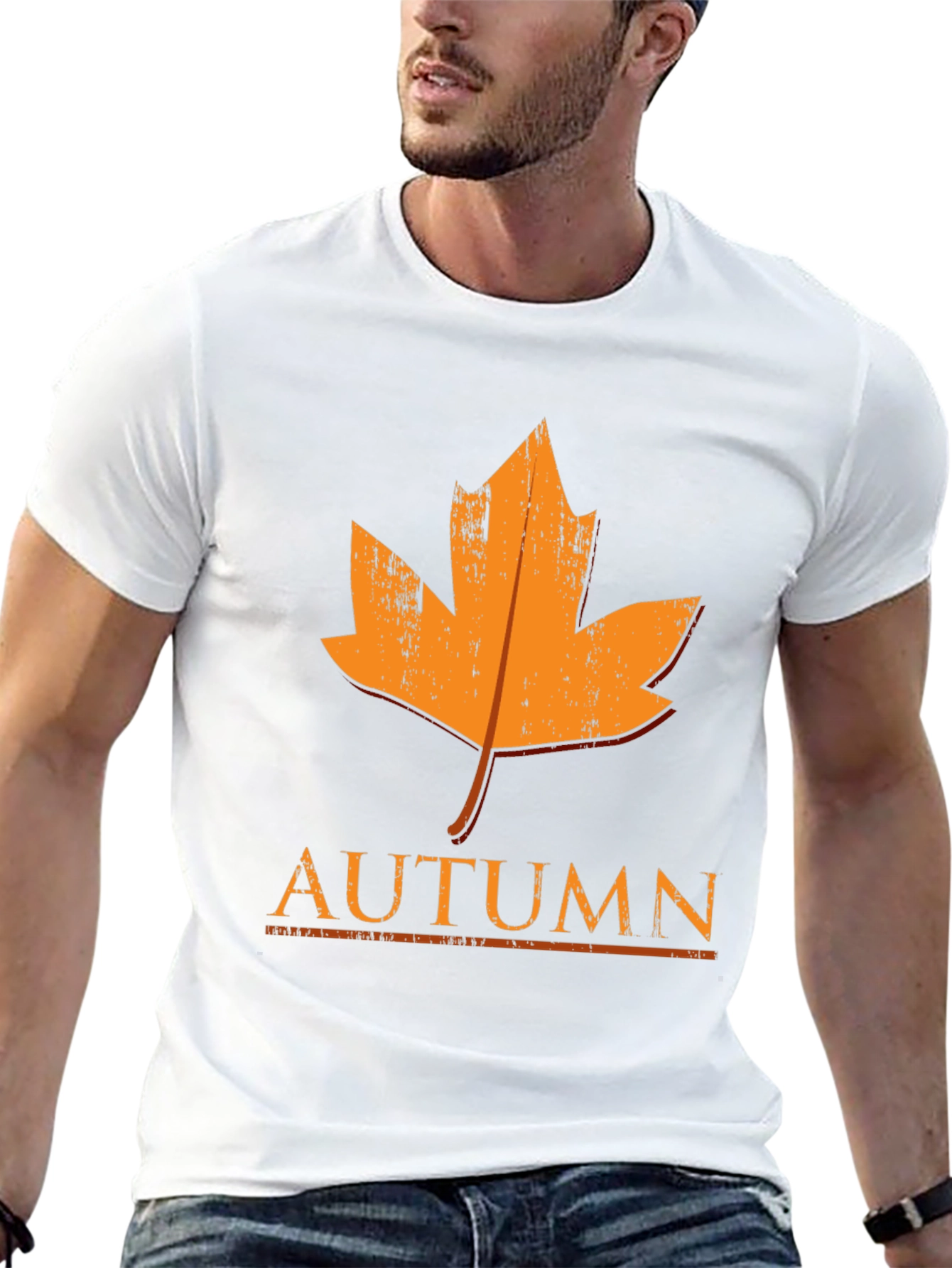 Autumn Leaf Graphic T-Shirt - Fall Season Tee