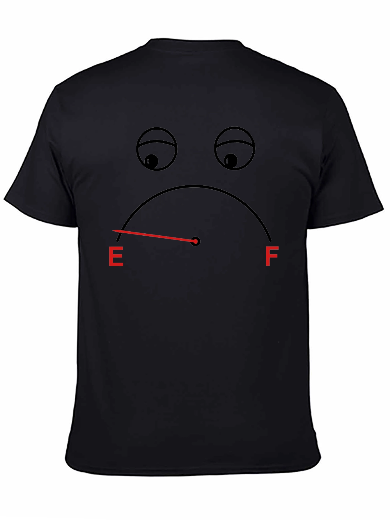 Sad Empty Gauge Black T-Shirt