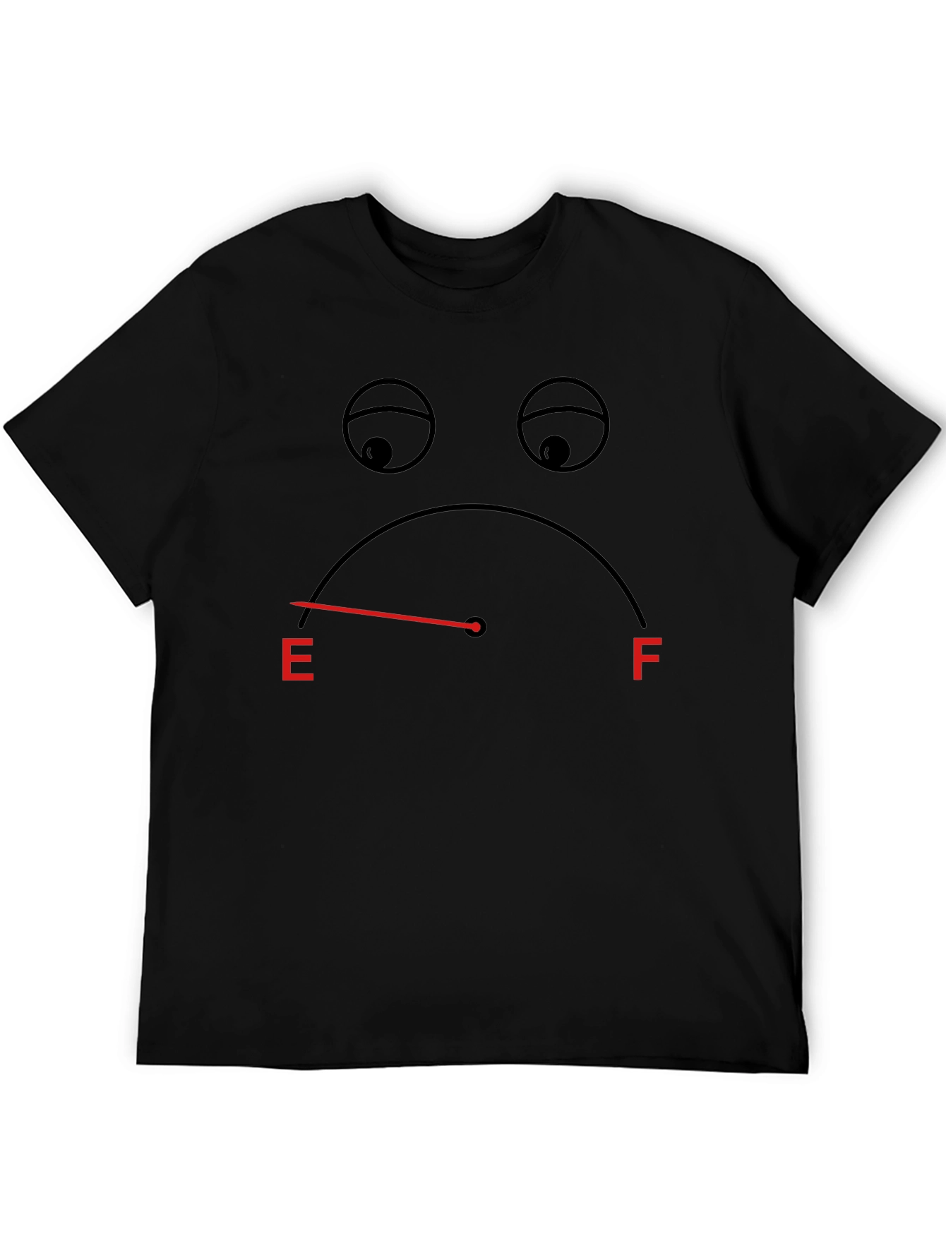 Sad Empty Gauge Black T-Shirt