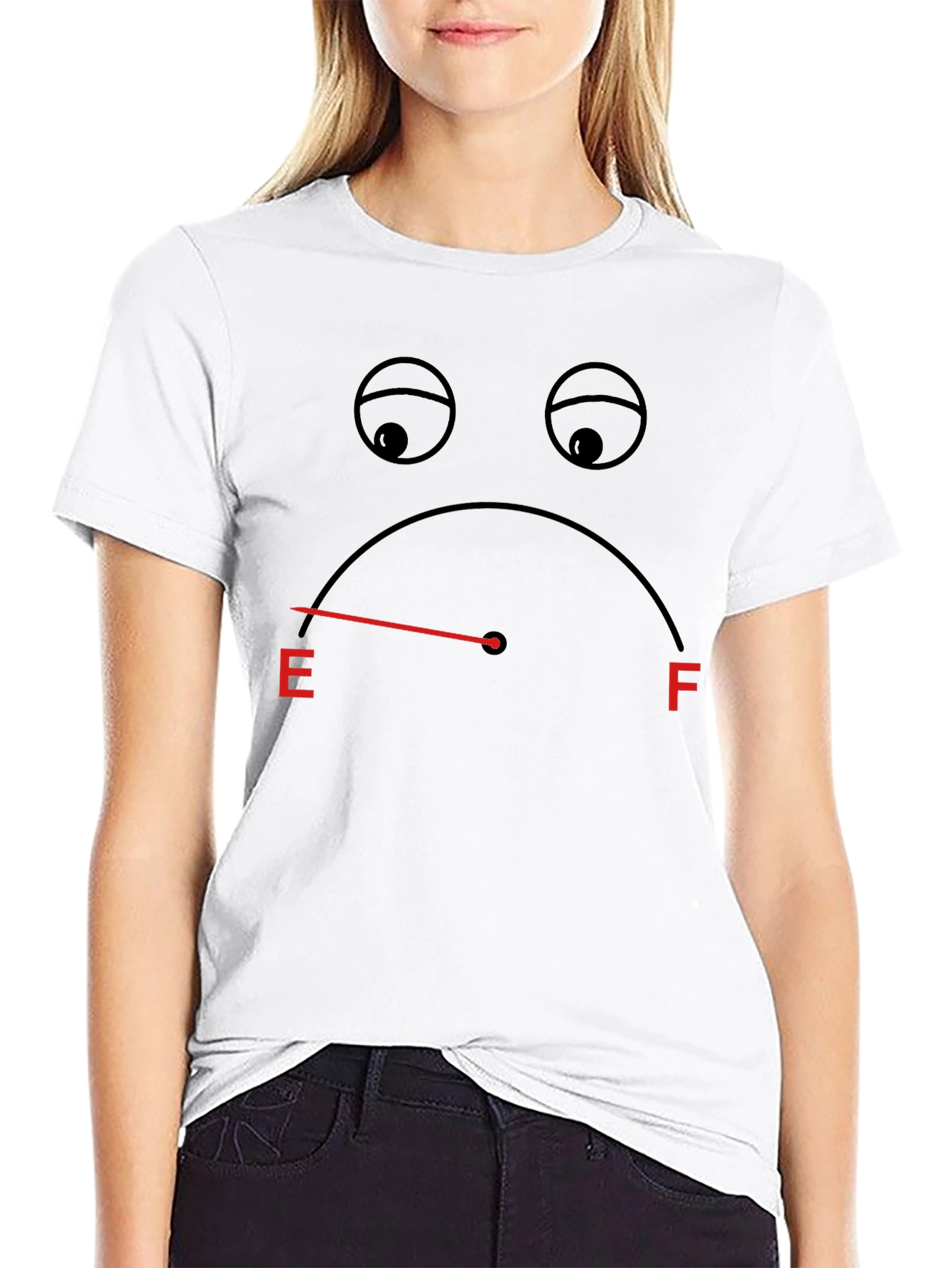 Sad Empty Gauge Black T-Shirt