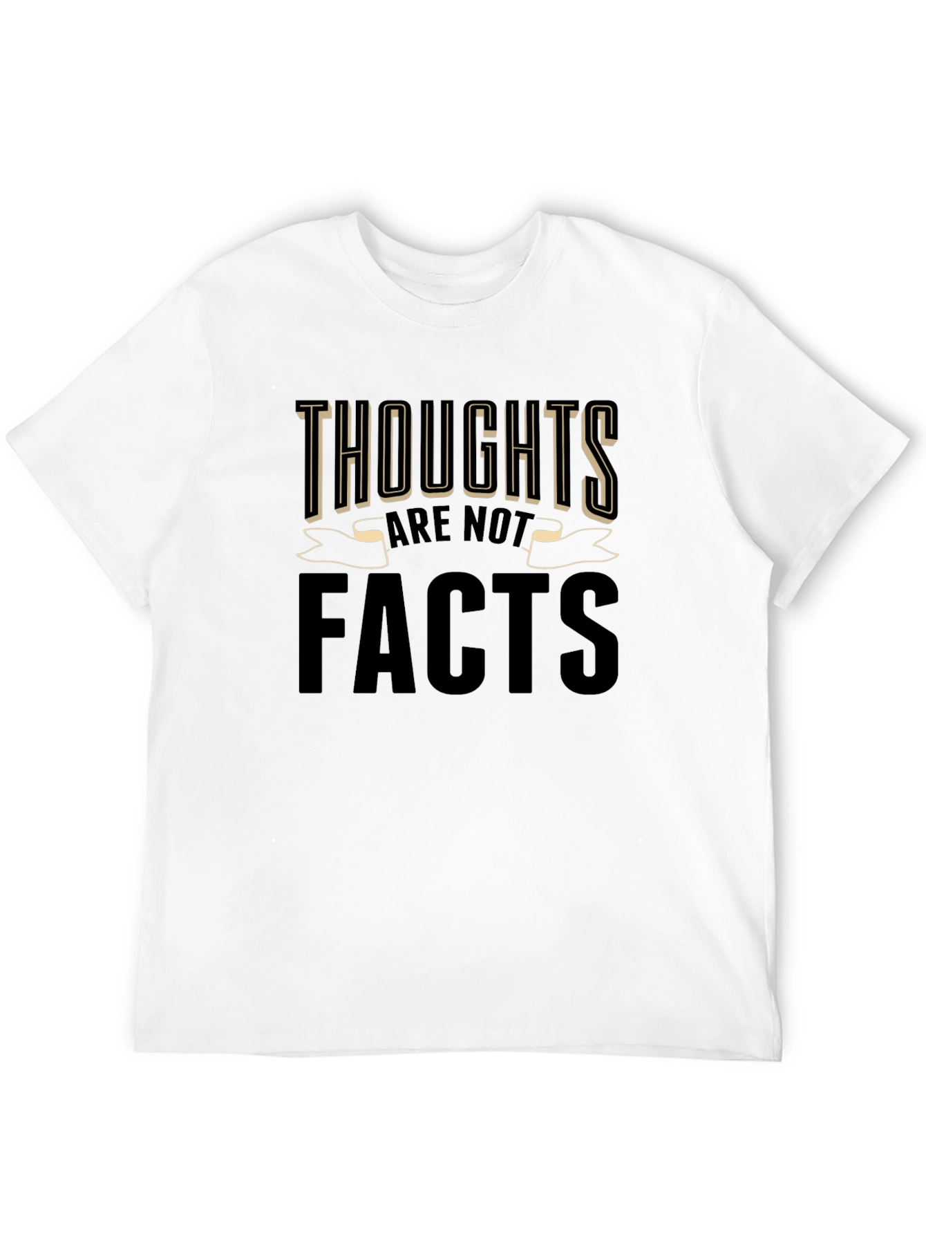 Thoughts Are Not Facts Graphic Tee - Black