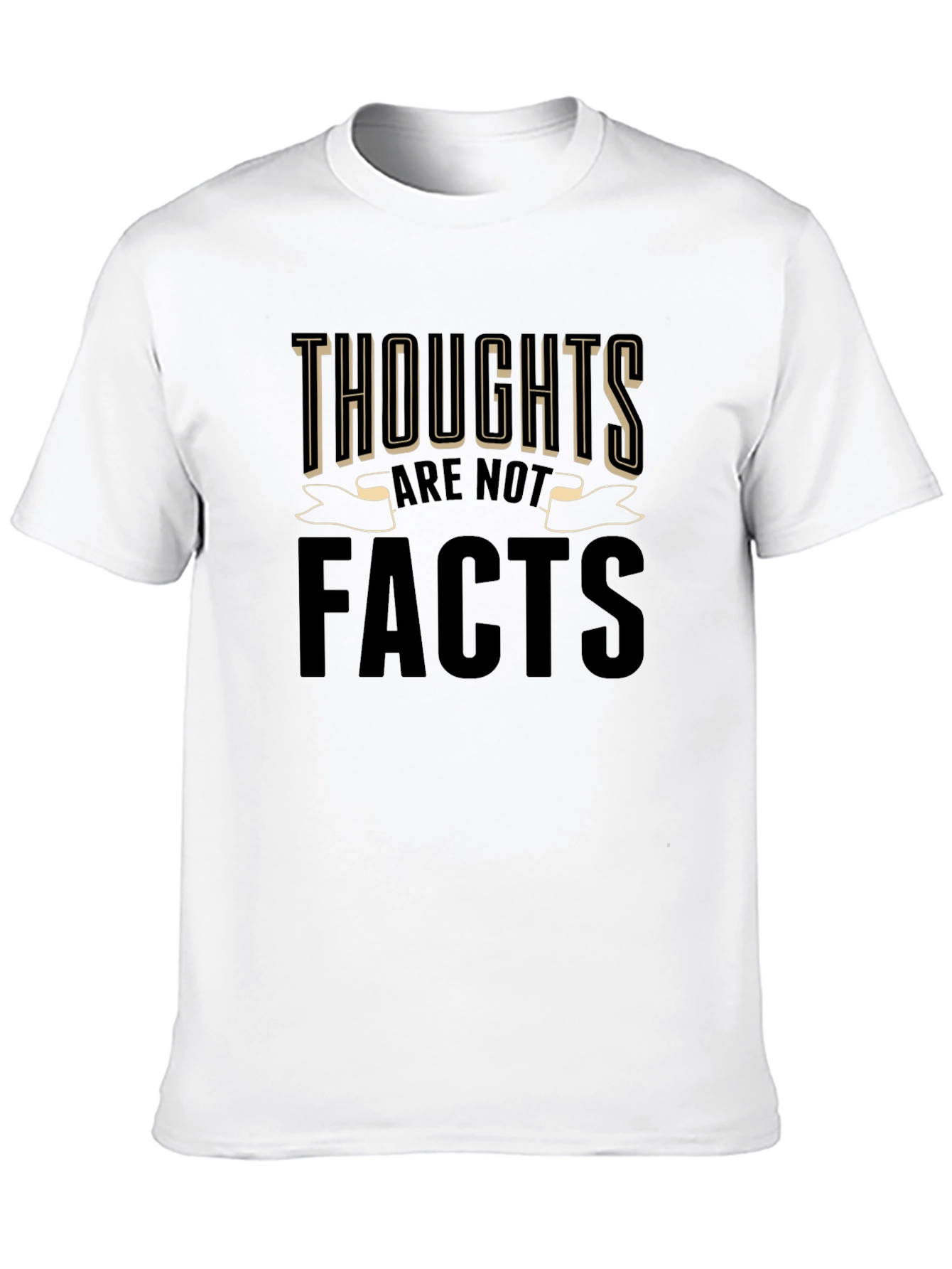 Thoughts Are Not Facts Graphic Tee - Black