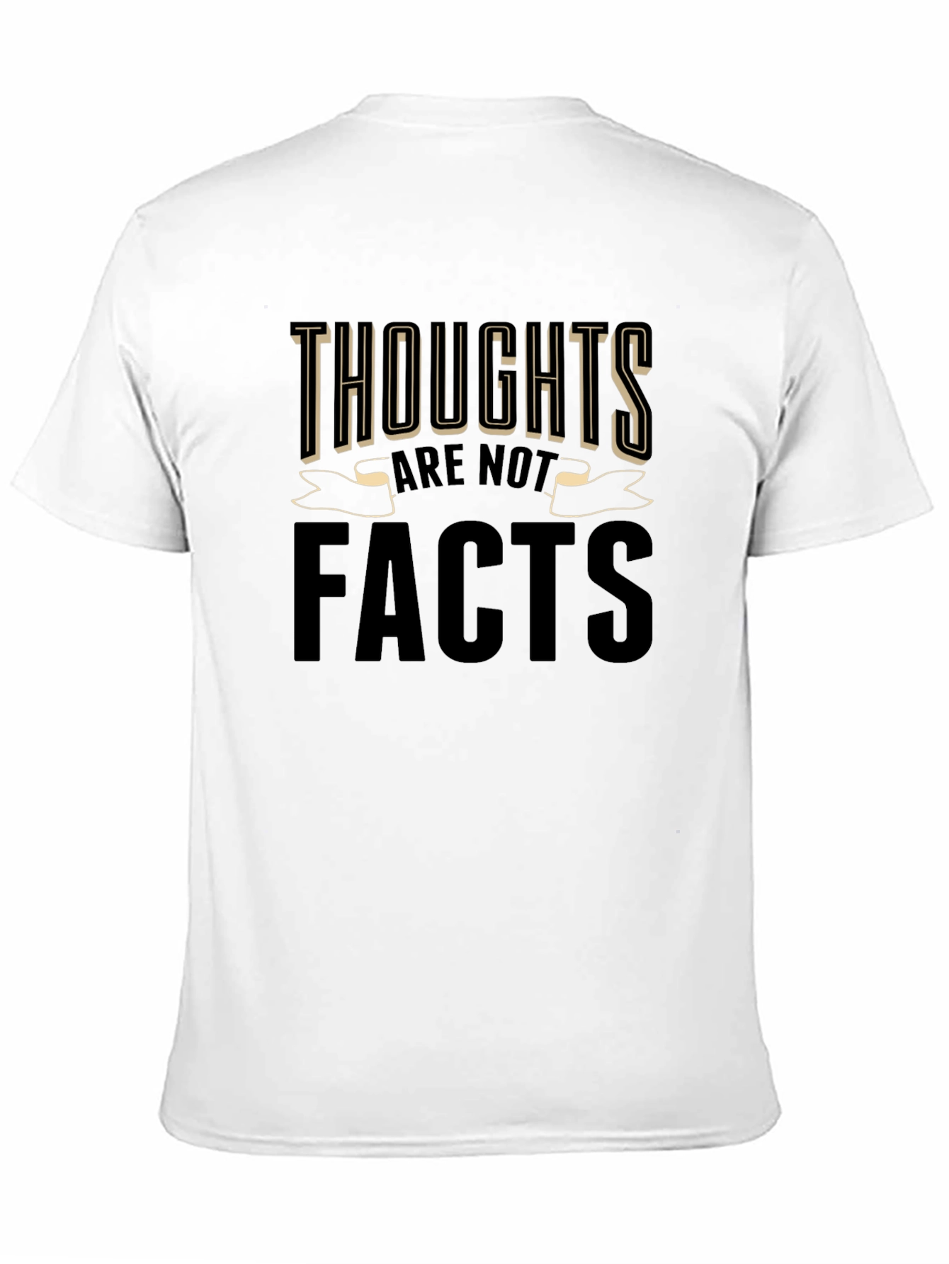 Thoughts Are Not Facts Graphic Tee - Black
