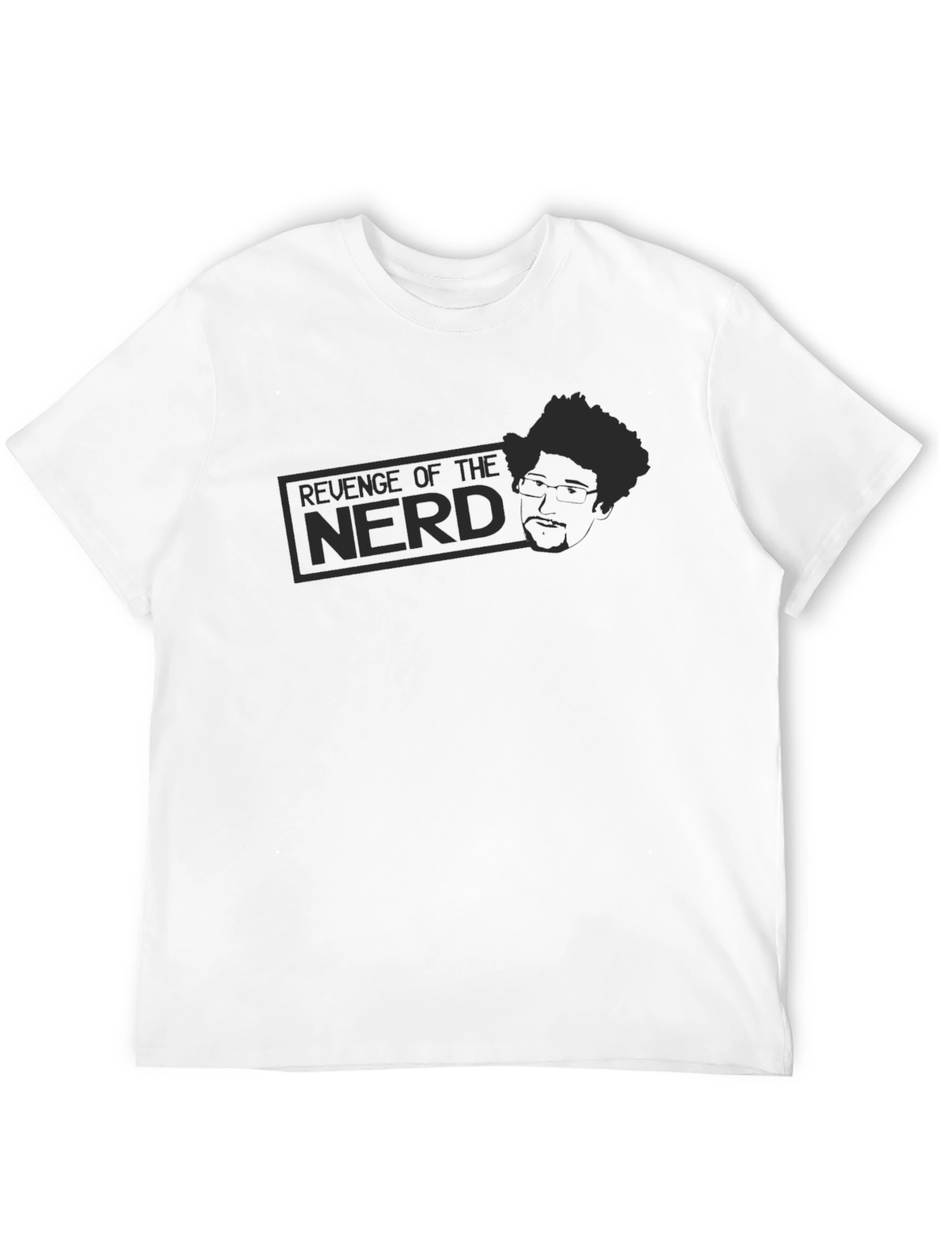 Revenge of the Nerd Black Graphic T-Shirt