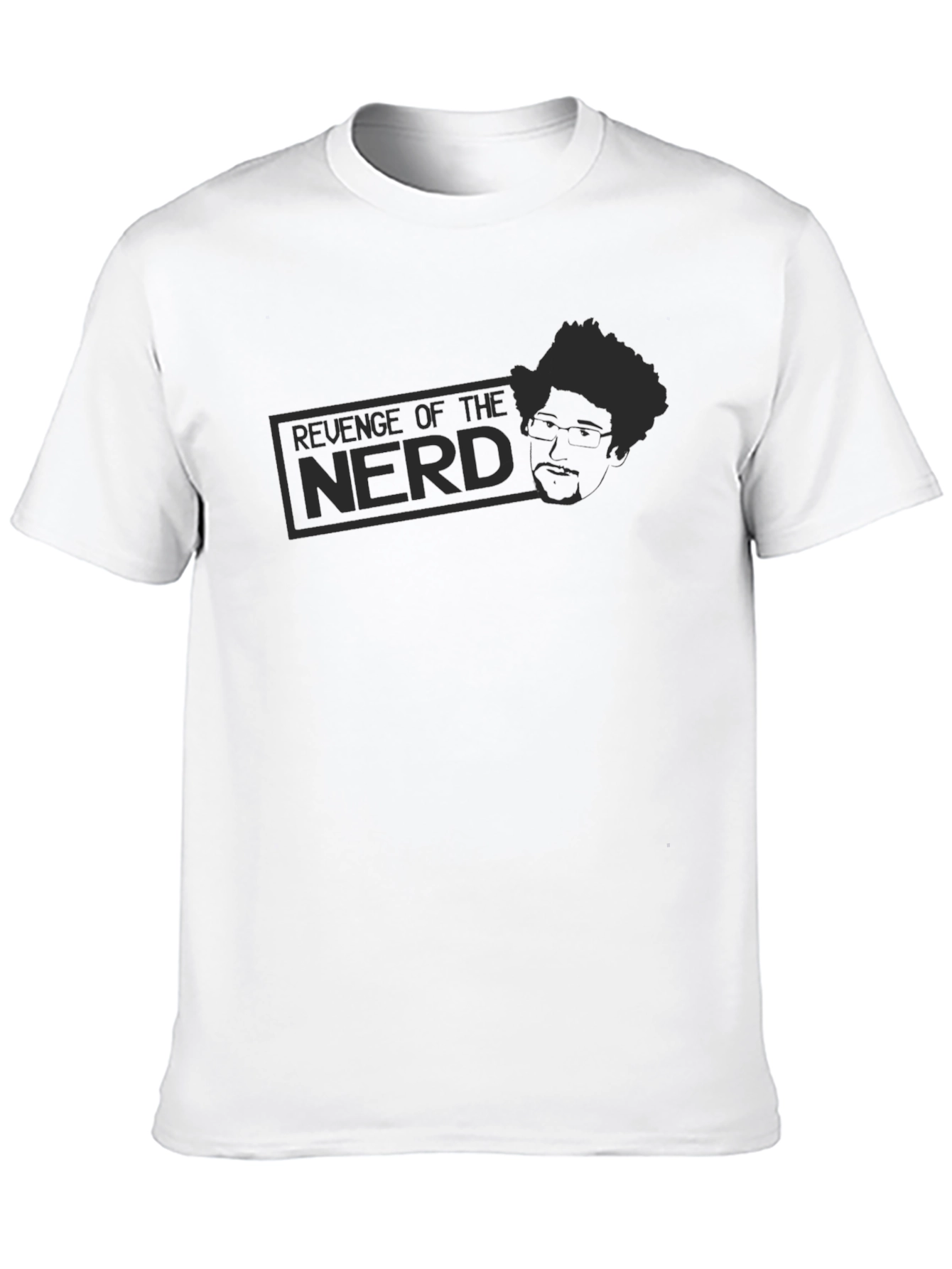 Revenge of the Nerd Black Graphic T-Shirt