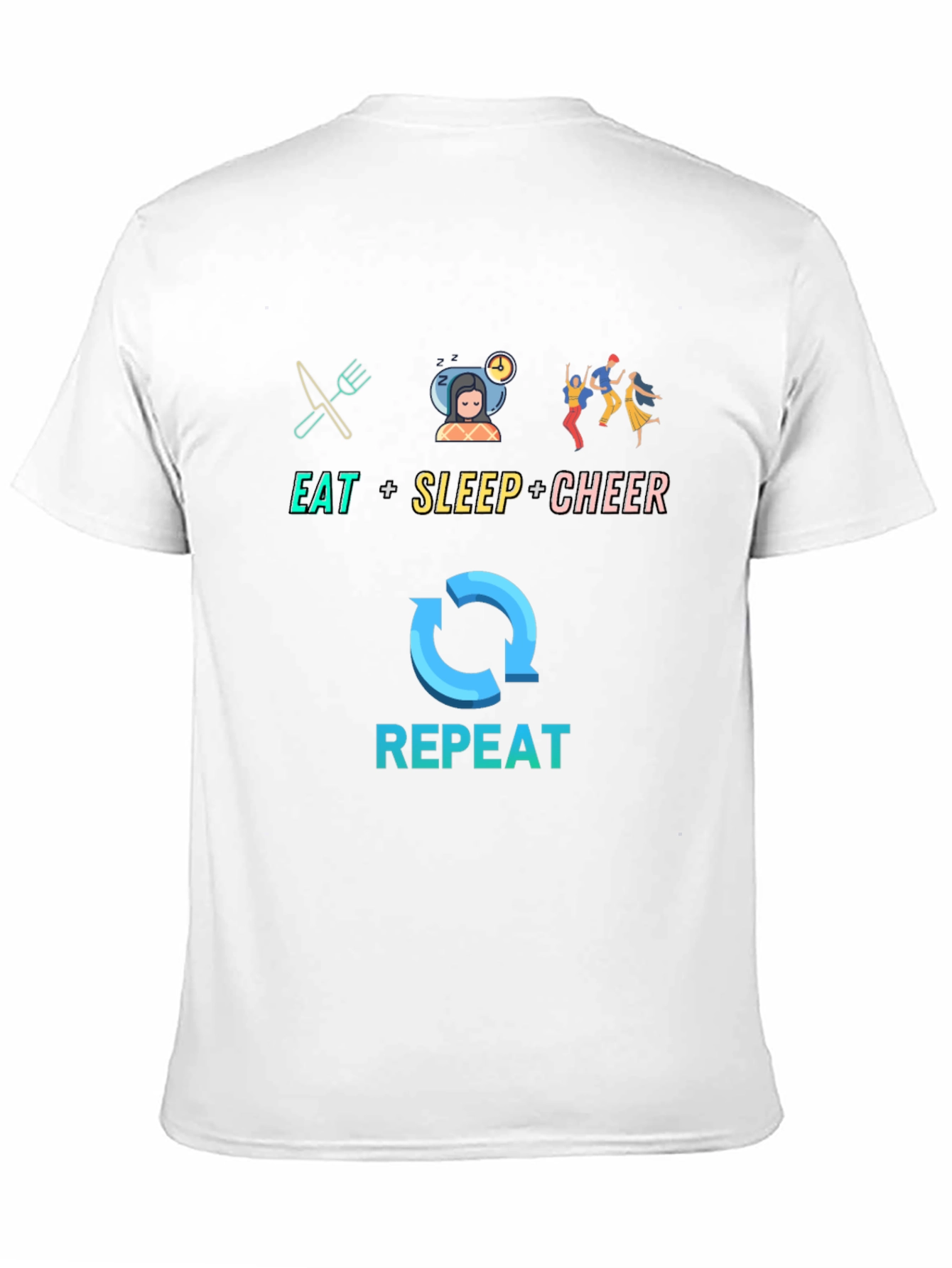 Eat Sleep Cheer Repeat T-Shirt