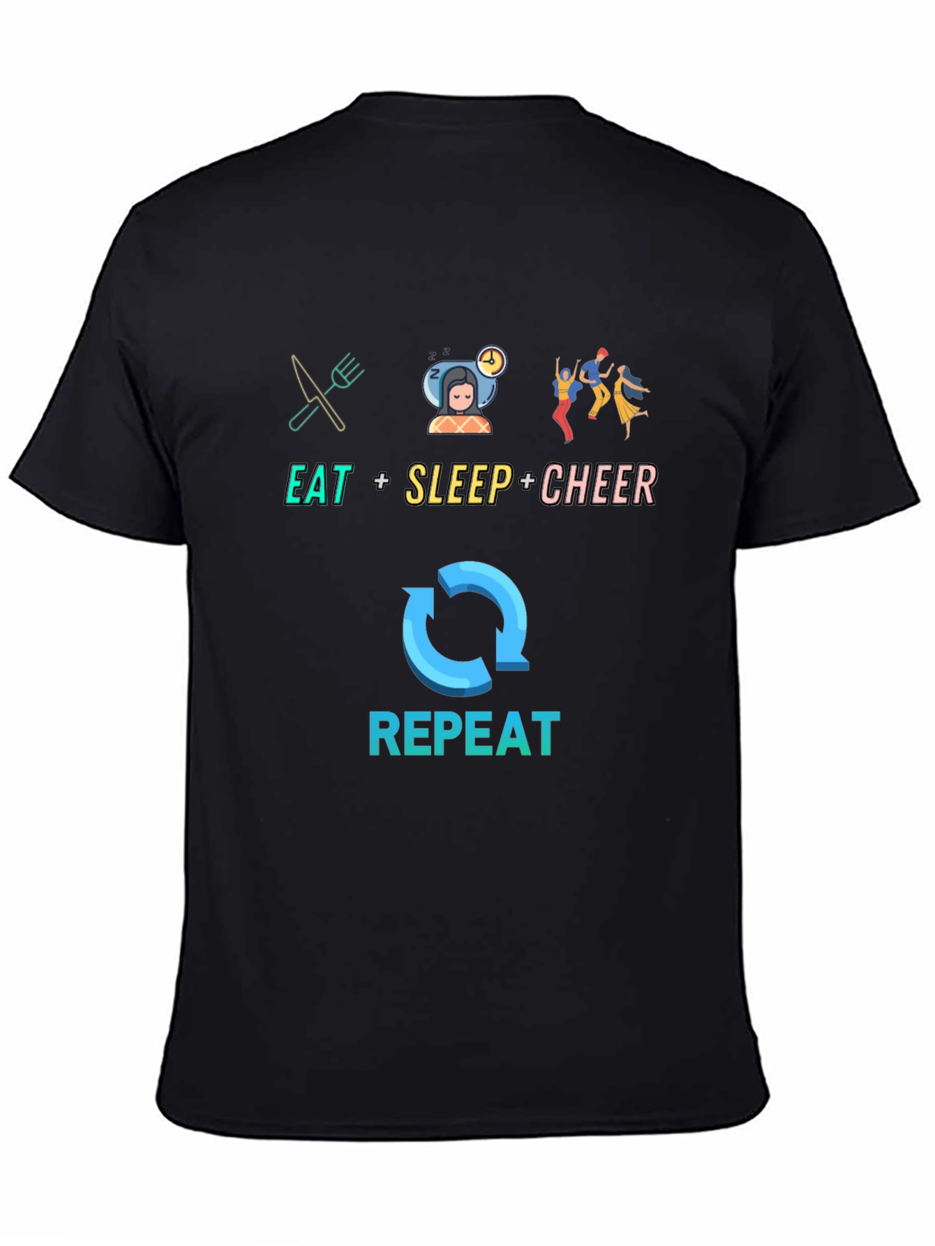 Eat Sleep Cheer Repeat T-Shirt