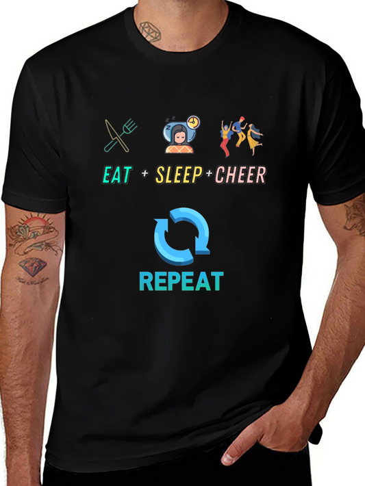 Eat Sleep Cheer Repeat T-Shirt