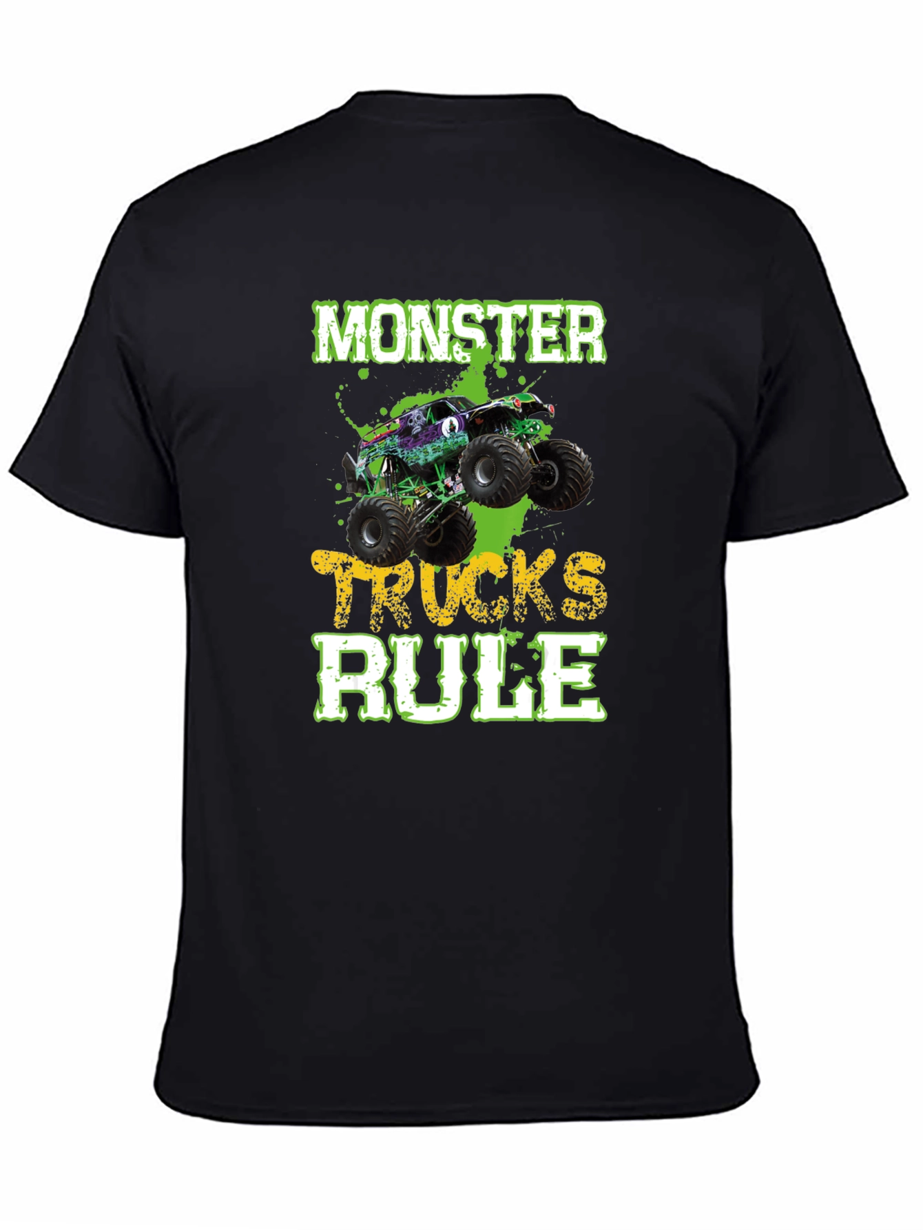 Monster Trucks Rule Black T-Shirt