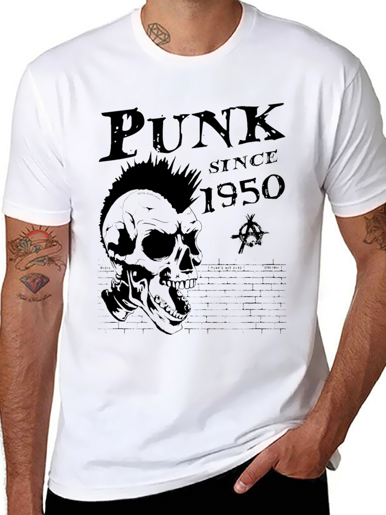 Punk Since 1950 Skull Graphic T-Shirt