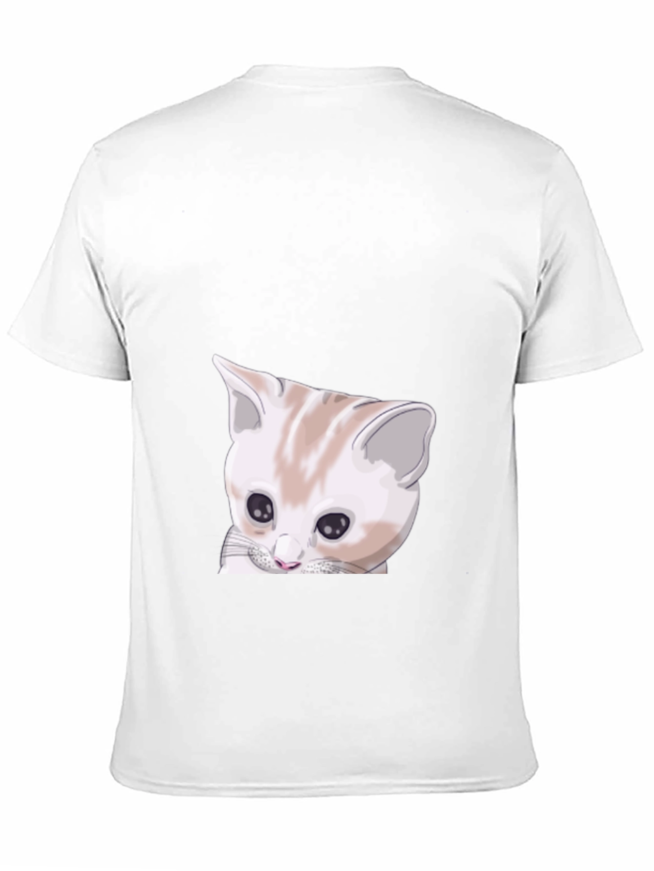 Cute Cat Graphic Black T-Shirt