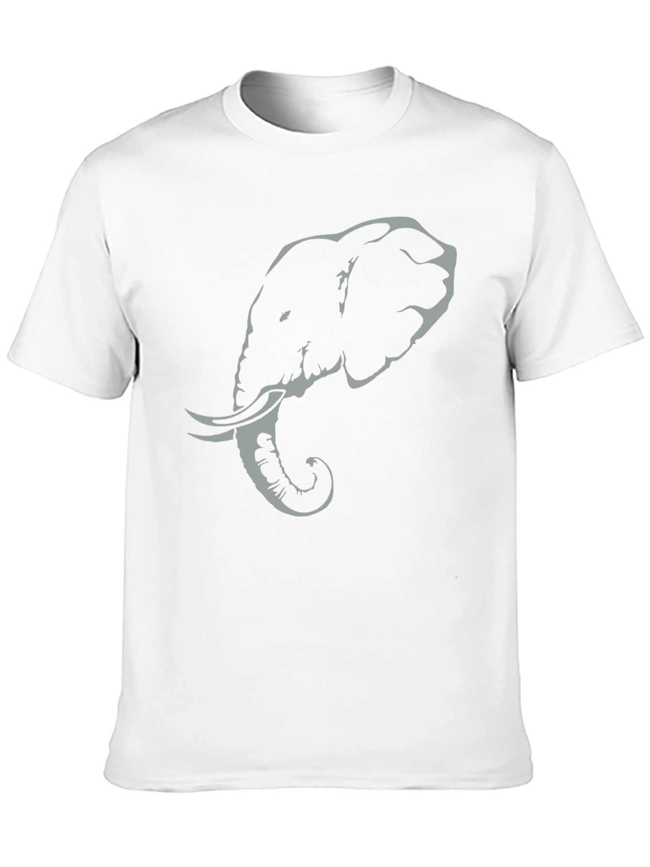Elephant Graphic Tee - Stylish Black Cotton T-Shirt