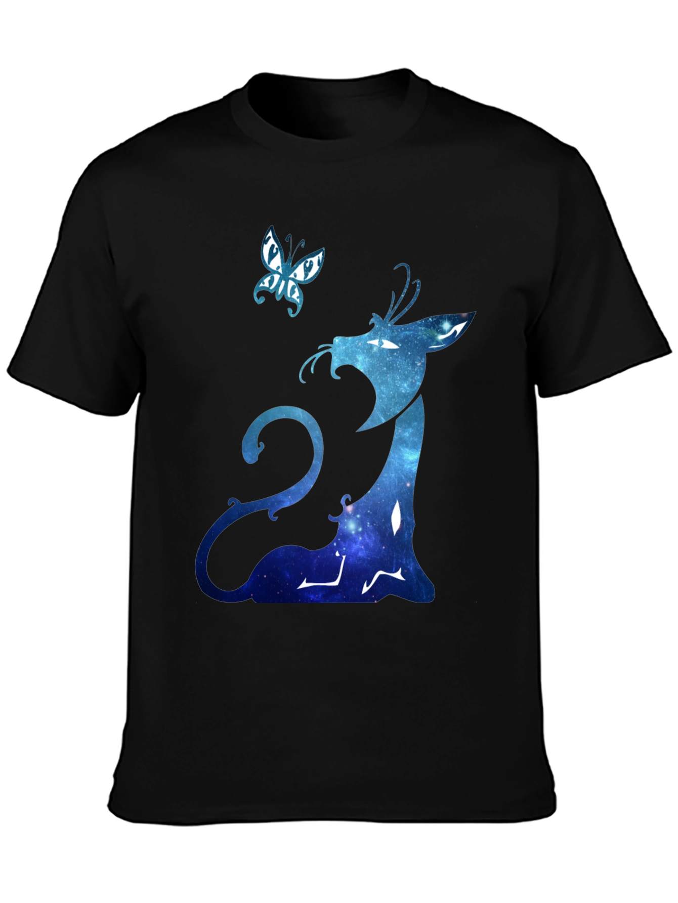 Galaxy Dragon Graphic Black Tee