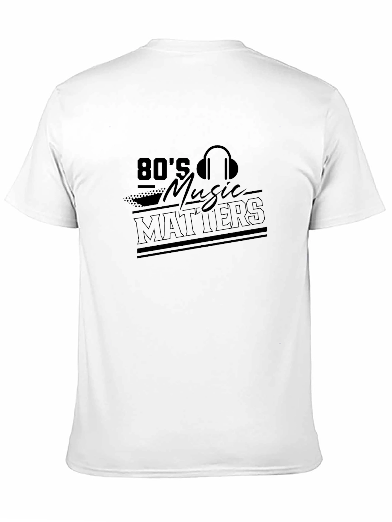 80s Music Matters Black T-Shirt