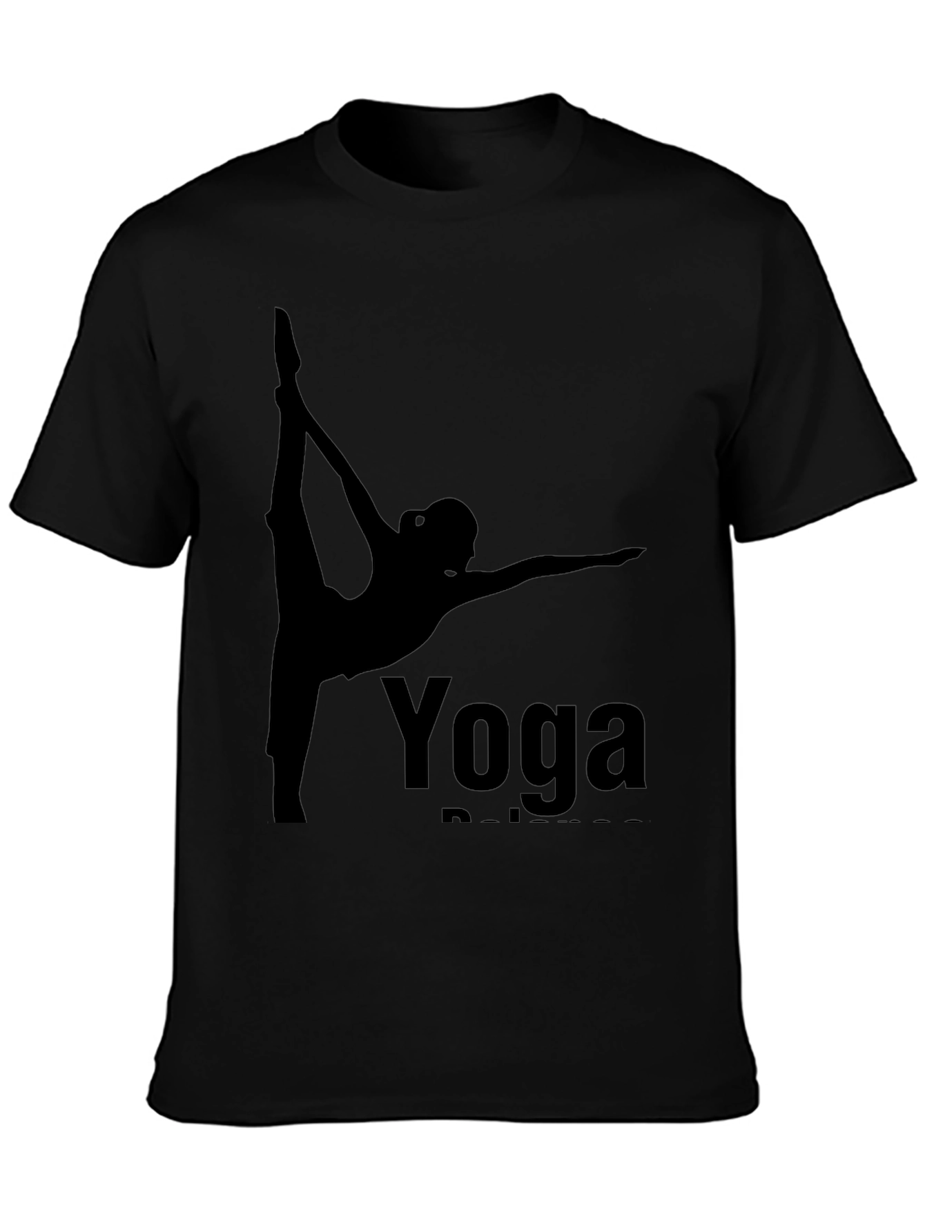 Yoga Balance Black T-Shirt