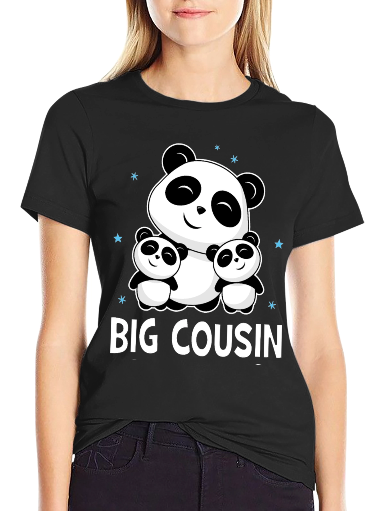 Big Cousin Panda Bear Graphic Tee
