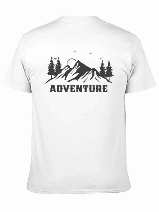 Adventure Mountain Graphic Tee - Black
