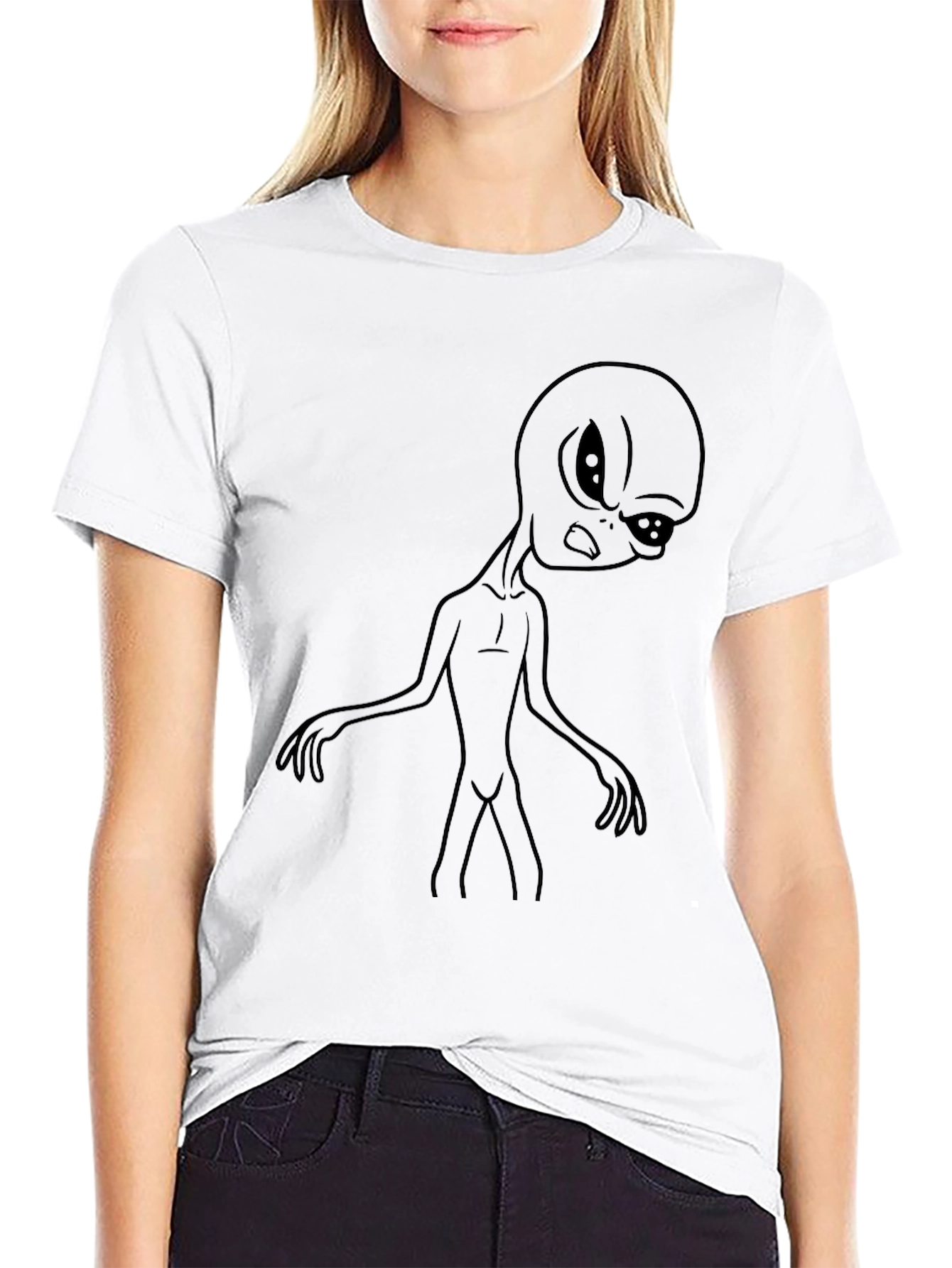 Alien Graphic Tee - Mens Black T-Shirt