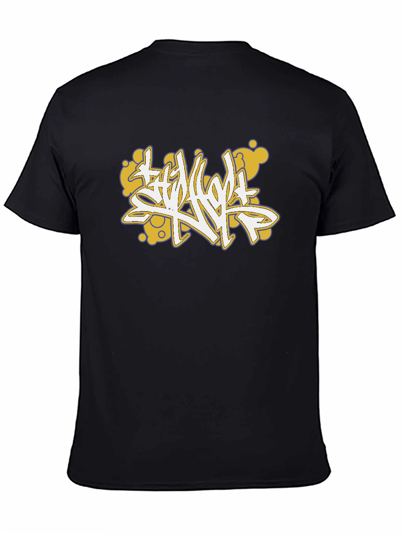 Graffiti Art Black Cotton Tee