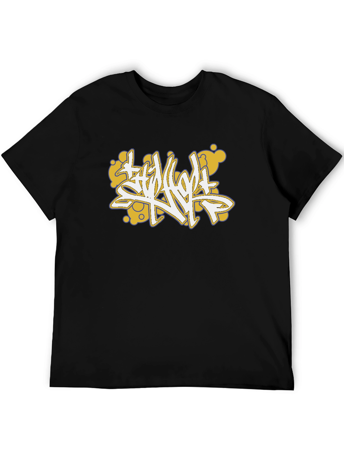 Graffiti Art Black Cotton Tee