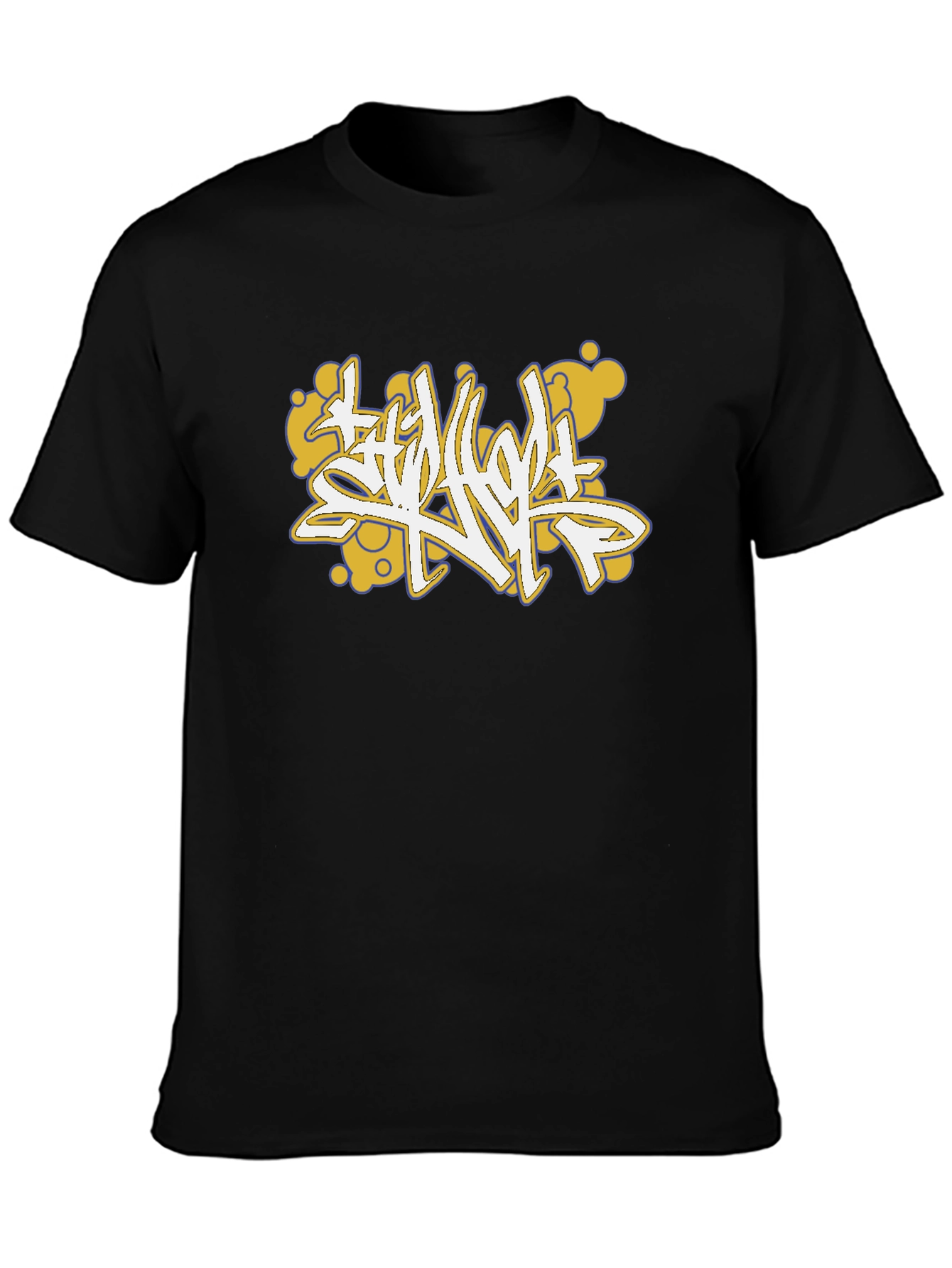Graffiti Art Black Cotton Tee