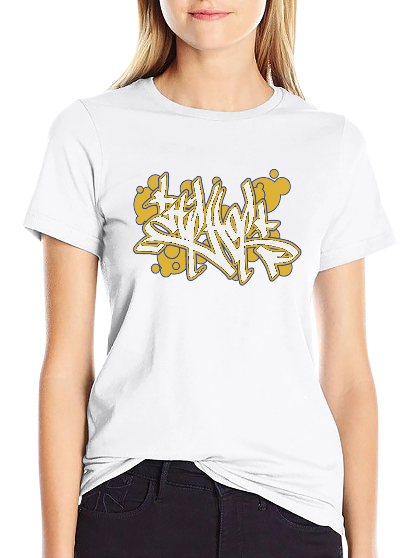 Graffiti Art Black Cotton Tee