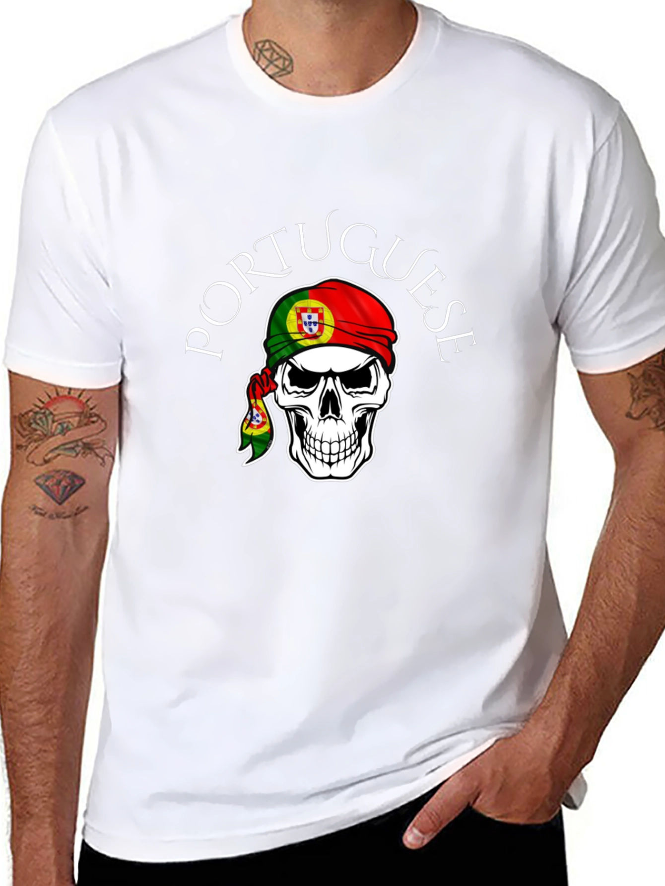 Portuguese Skull T-Shirt - Unique Design