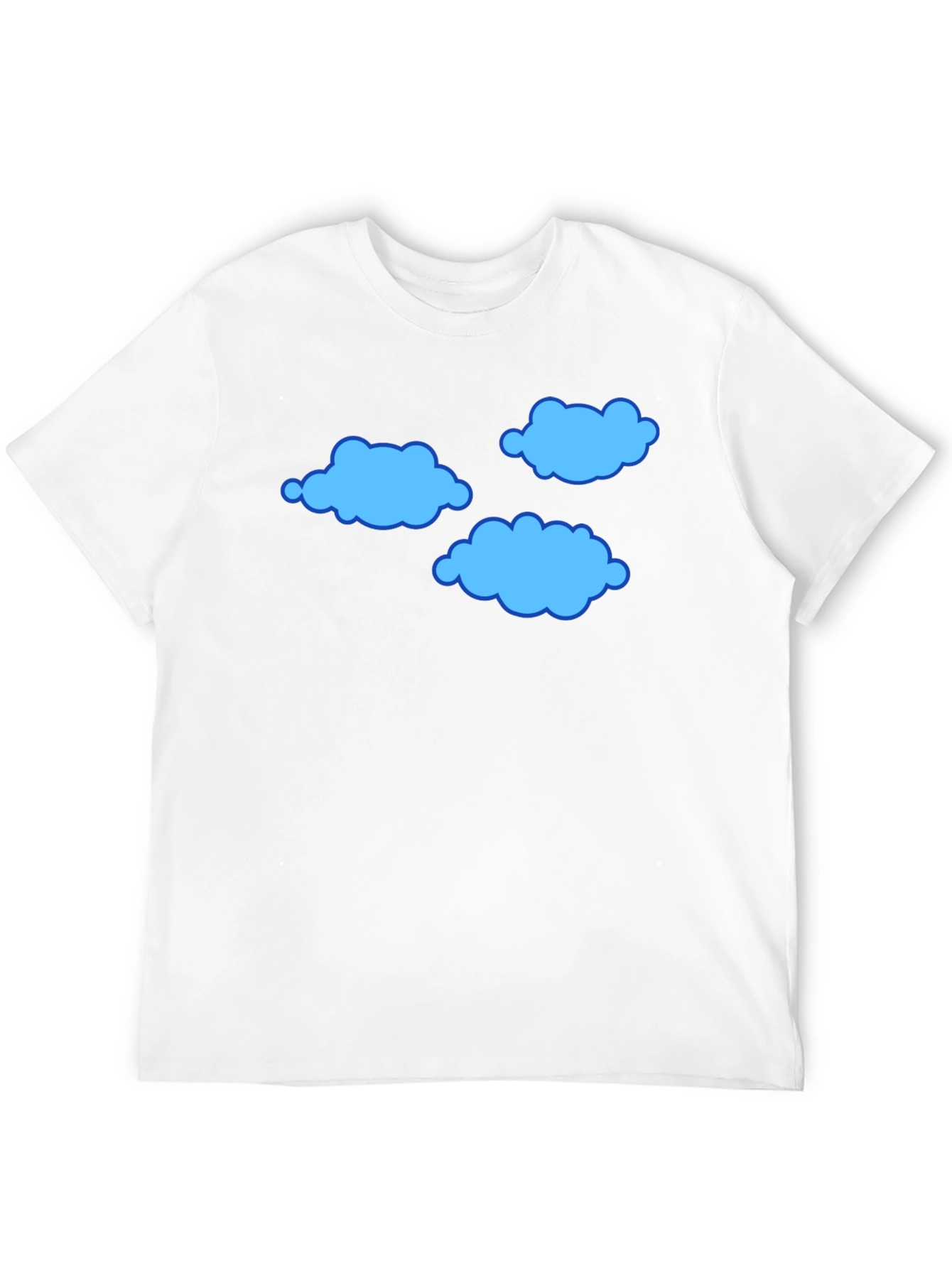 Cloud Print T-Shirt - Soft Cotton Blend