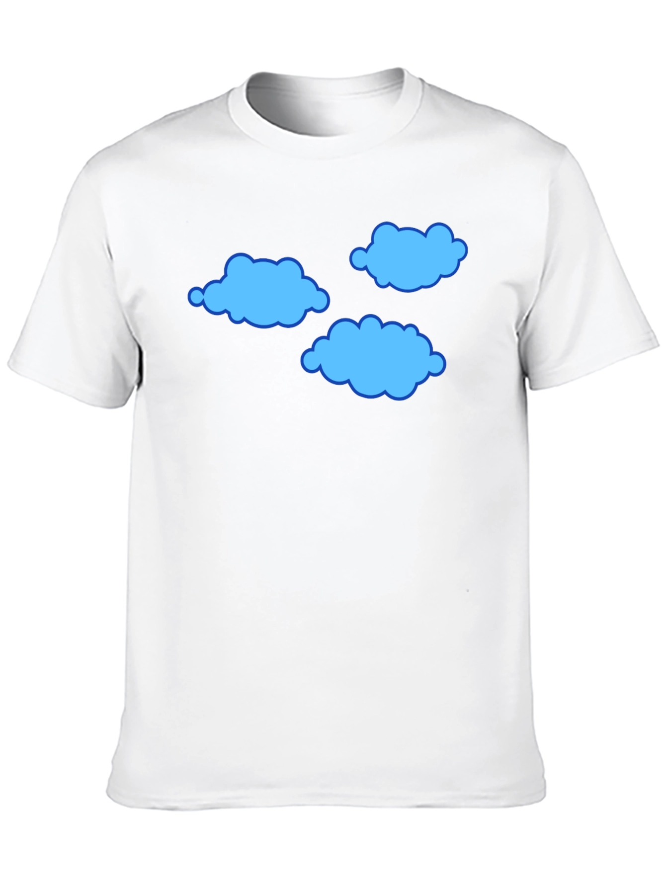 Cloud Print T-Shirt - Soft Cotton Blend