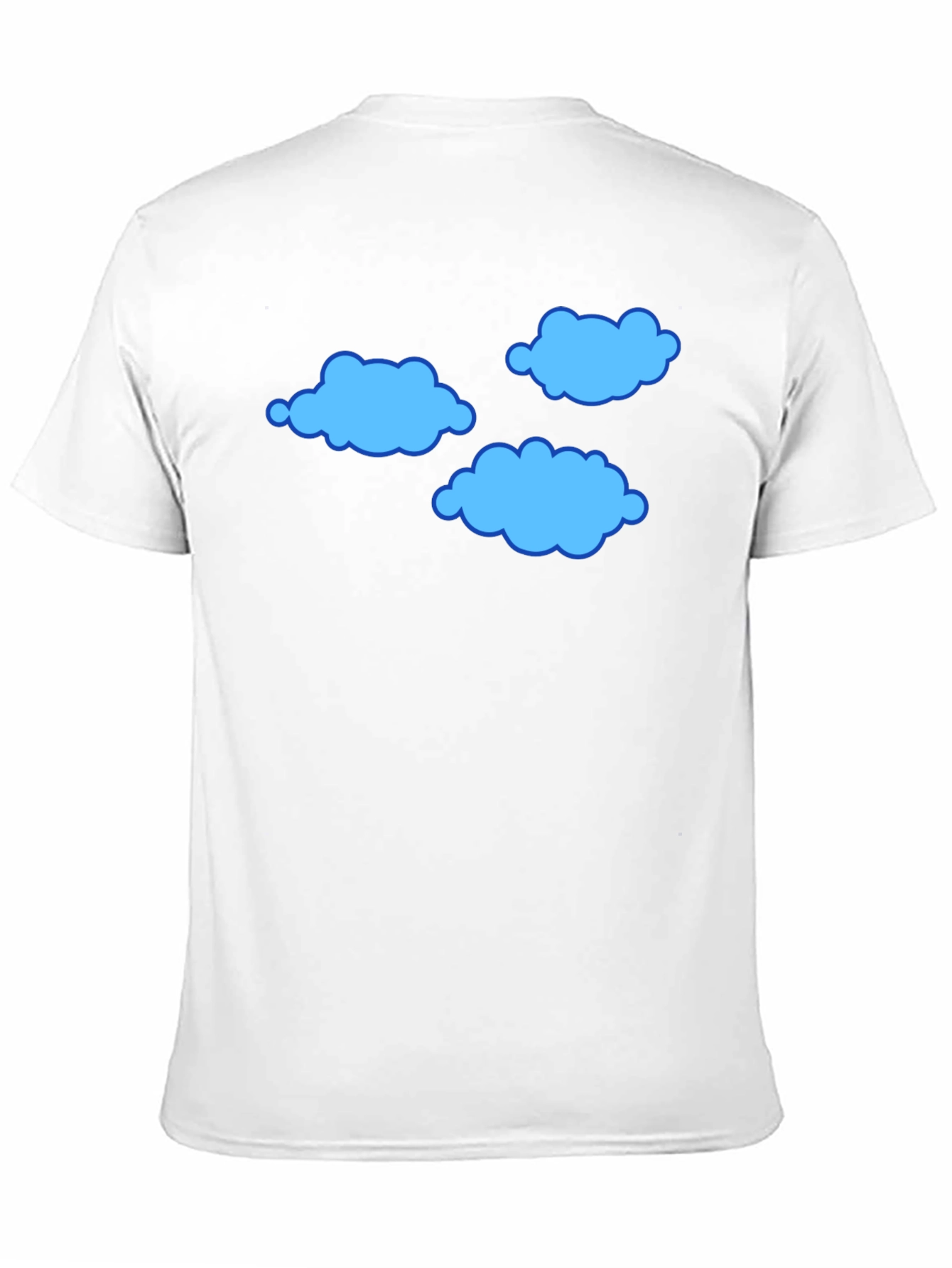 Cloud Print T-Shirt - Soft Cotton Blend