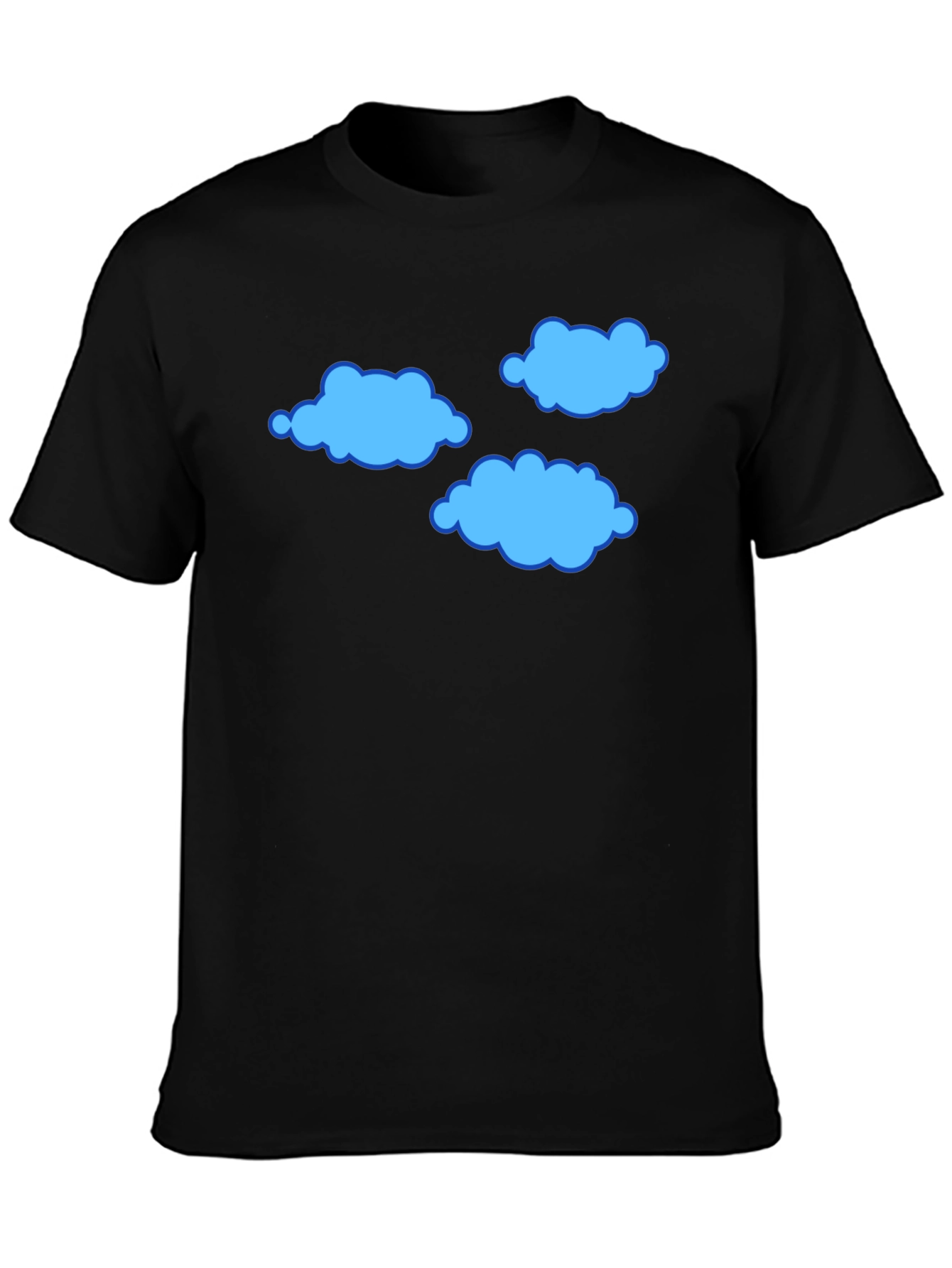 Cloud Print T-Shirt - Soft Cotton Blend