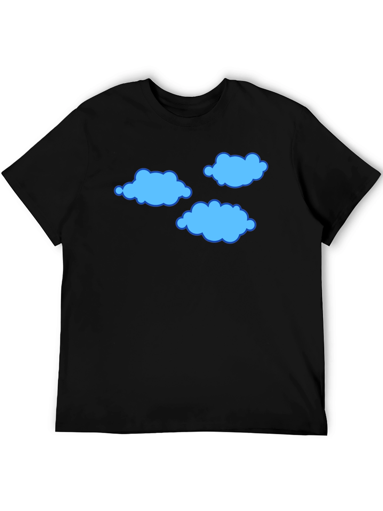 Cloud Print T-Shirt - Soft Cotton Blend