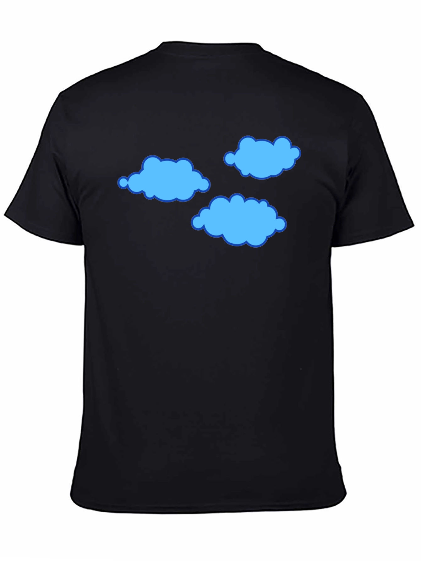 Cloud Print T-Shirt - Soft Cotton Blend