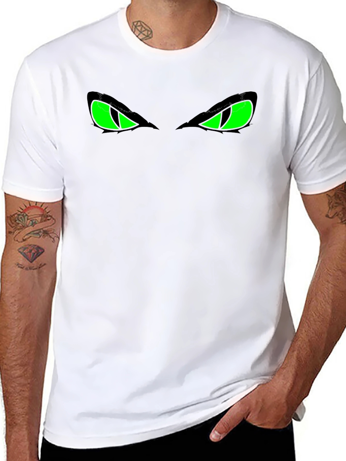 Glow Eyes Black T-Shirt