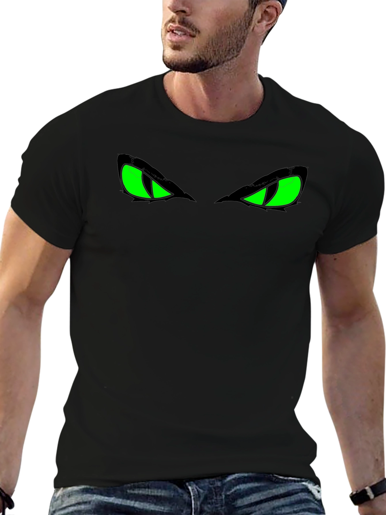 Glow Eyes Black T-Shirt