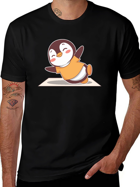 Cute Penguin Yoga T-Shirt