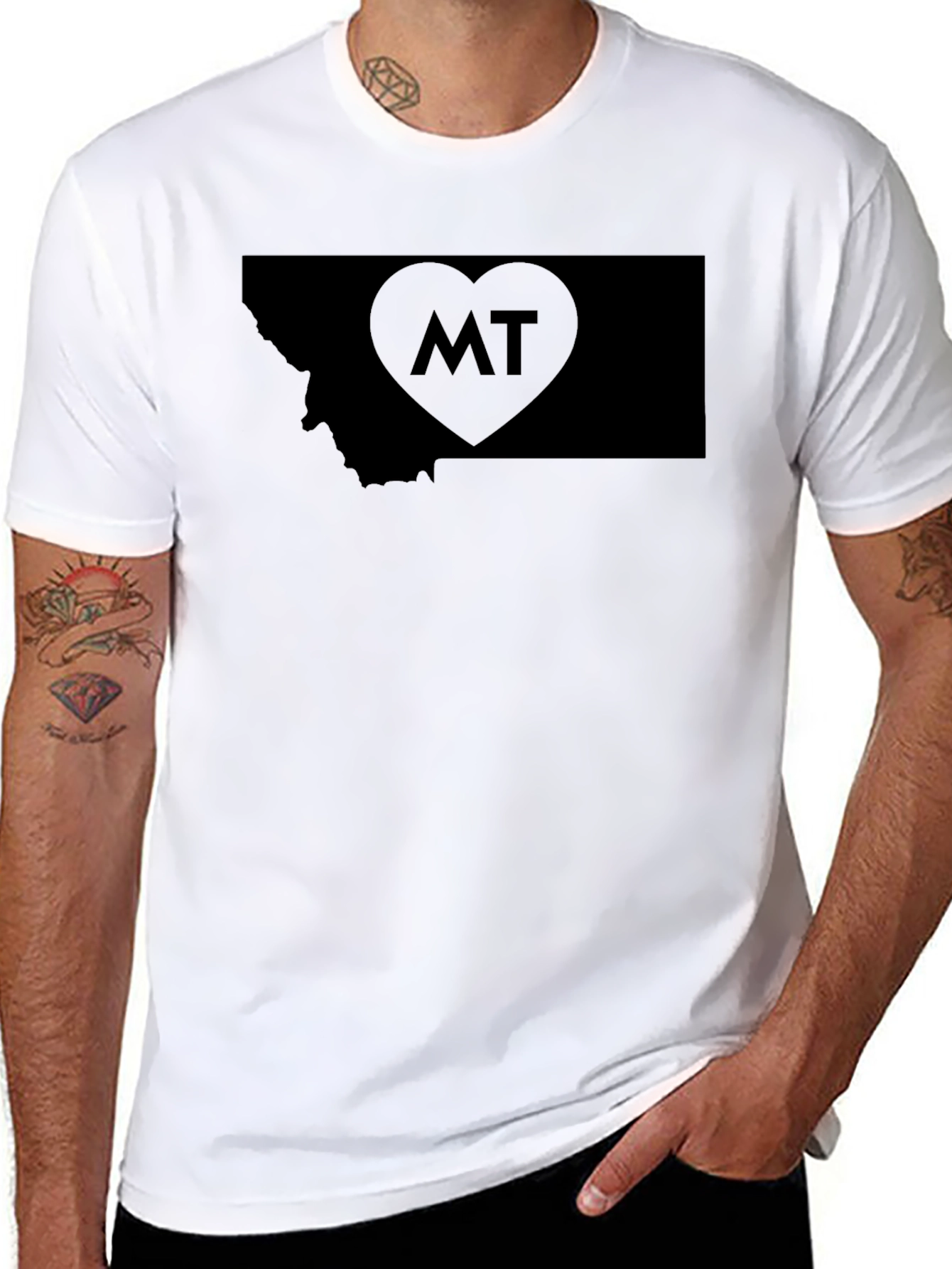 Montana MT Heart State Pride T-Shirt
