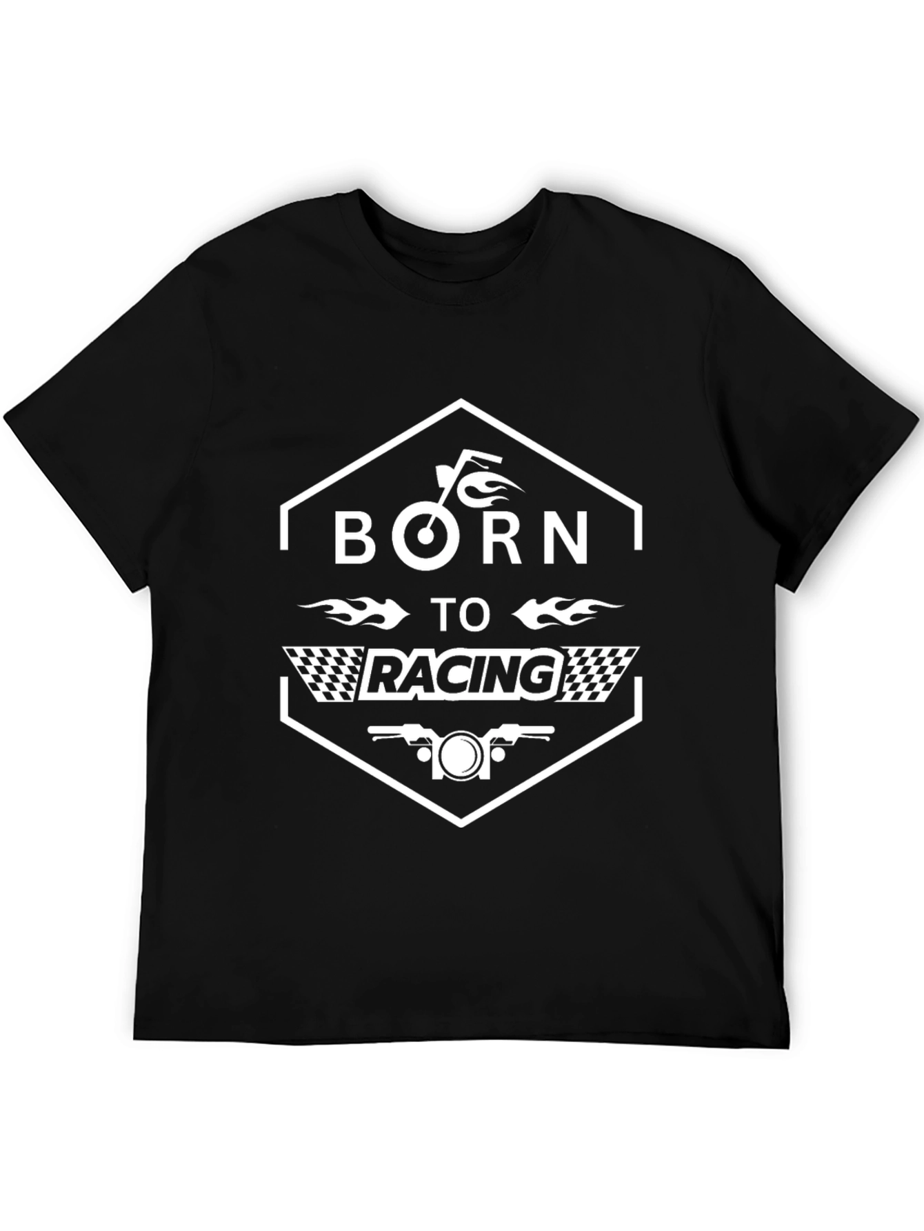 Born to Racing Graphic Tee - Black