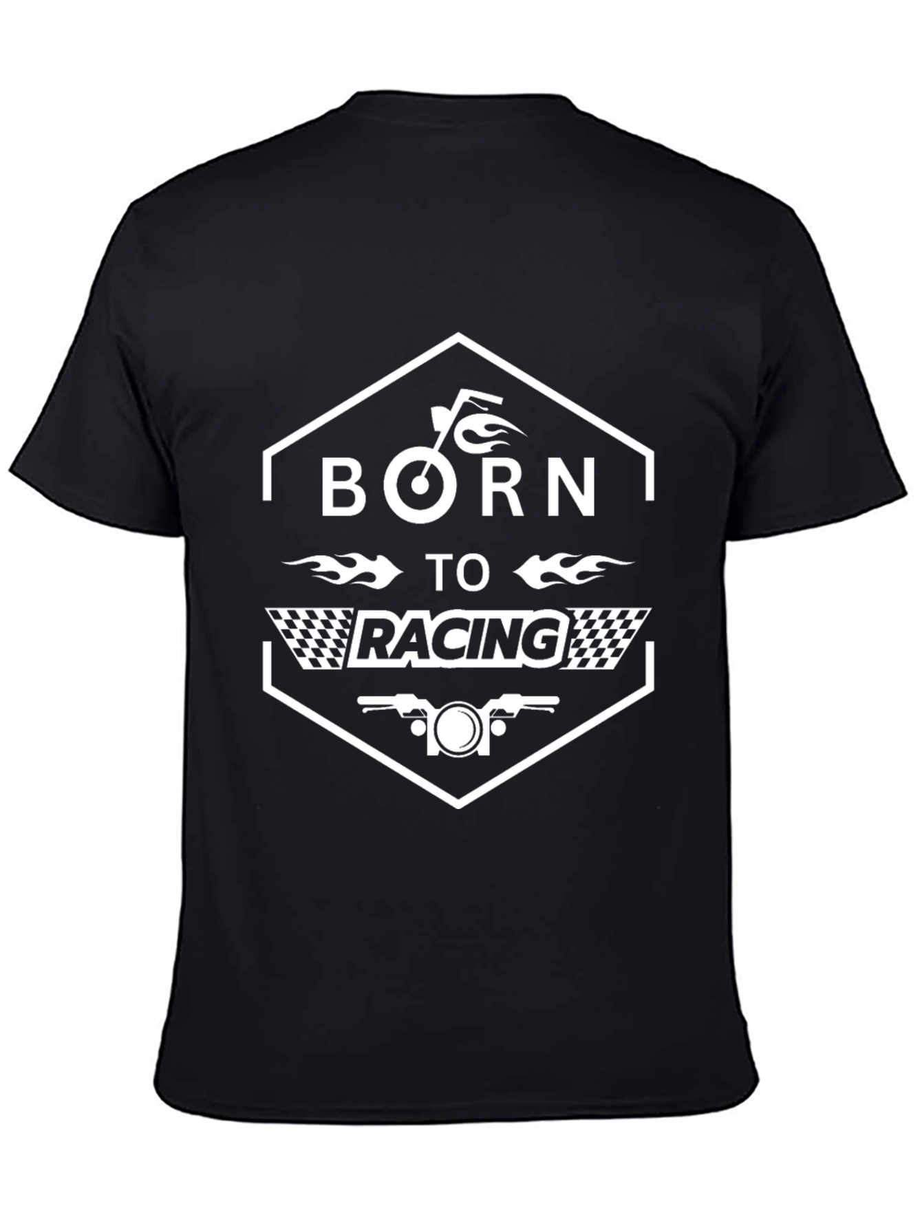 Born to Racing Graphic Tee - Black
