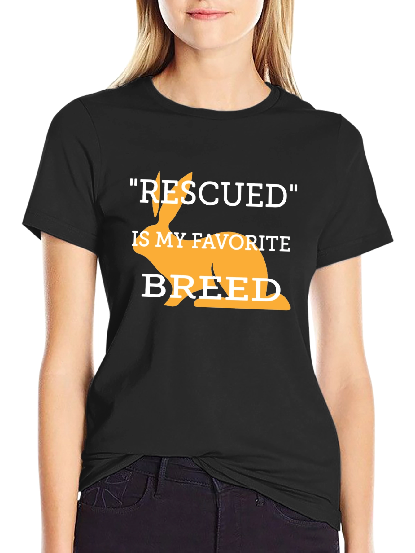 Rescued Rabbit T-Shirt - Animal Lover Tee